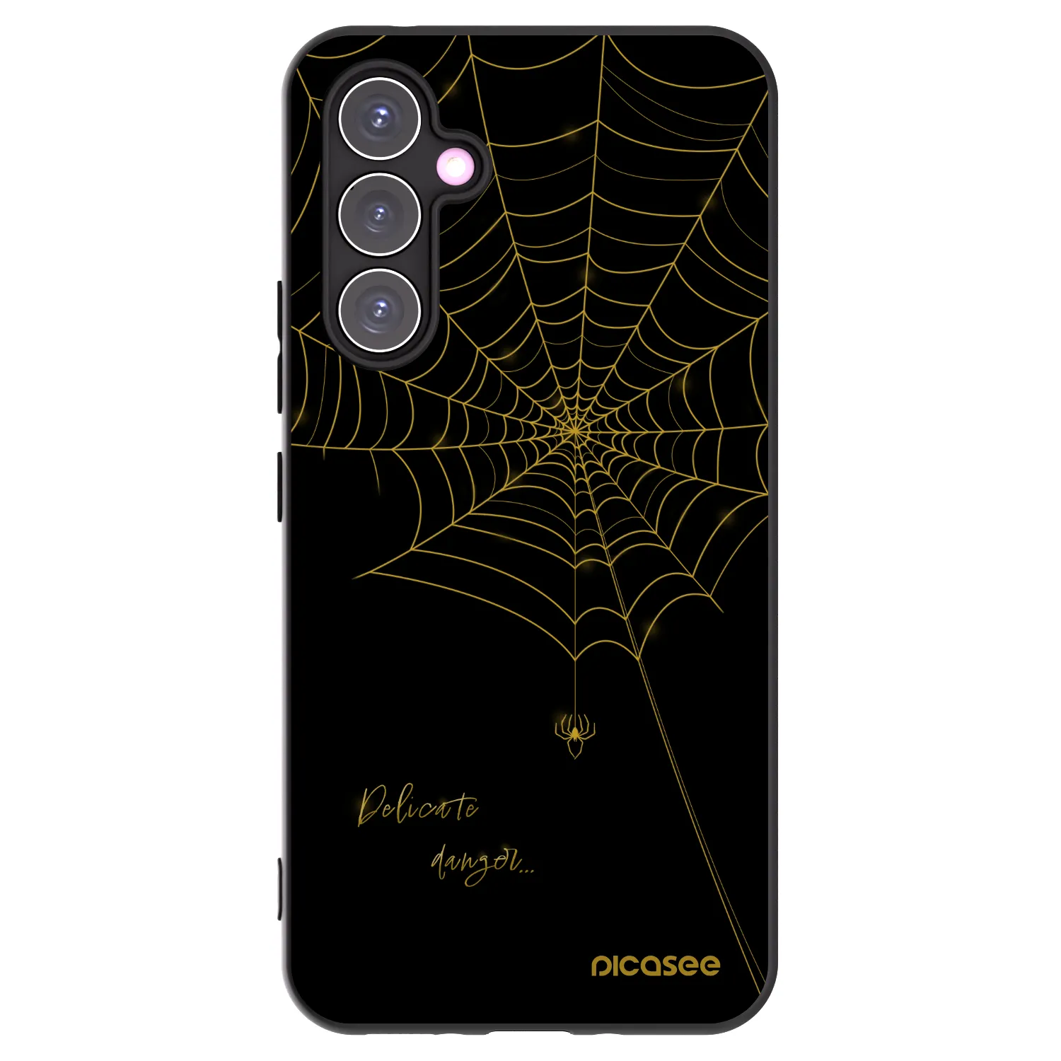 Picasee silikonowe czarne etui na Samsung Galaxy A54 5G A546B - Delicate danger