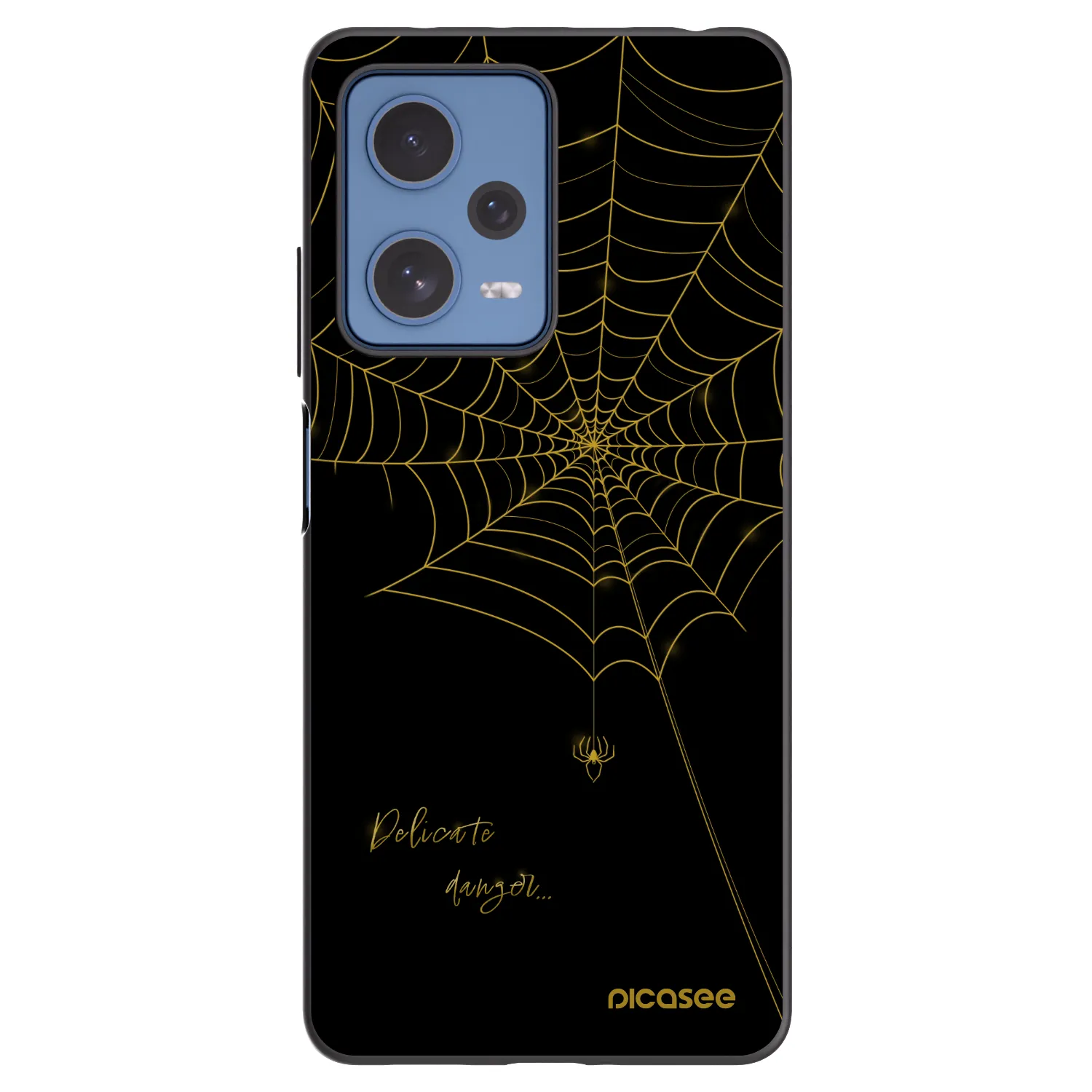 Picasee silikonowe czarne etui na Xiaomi Redmi Note 12 Pro 5G - Delicate danger
