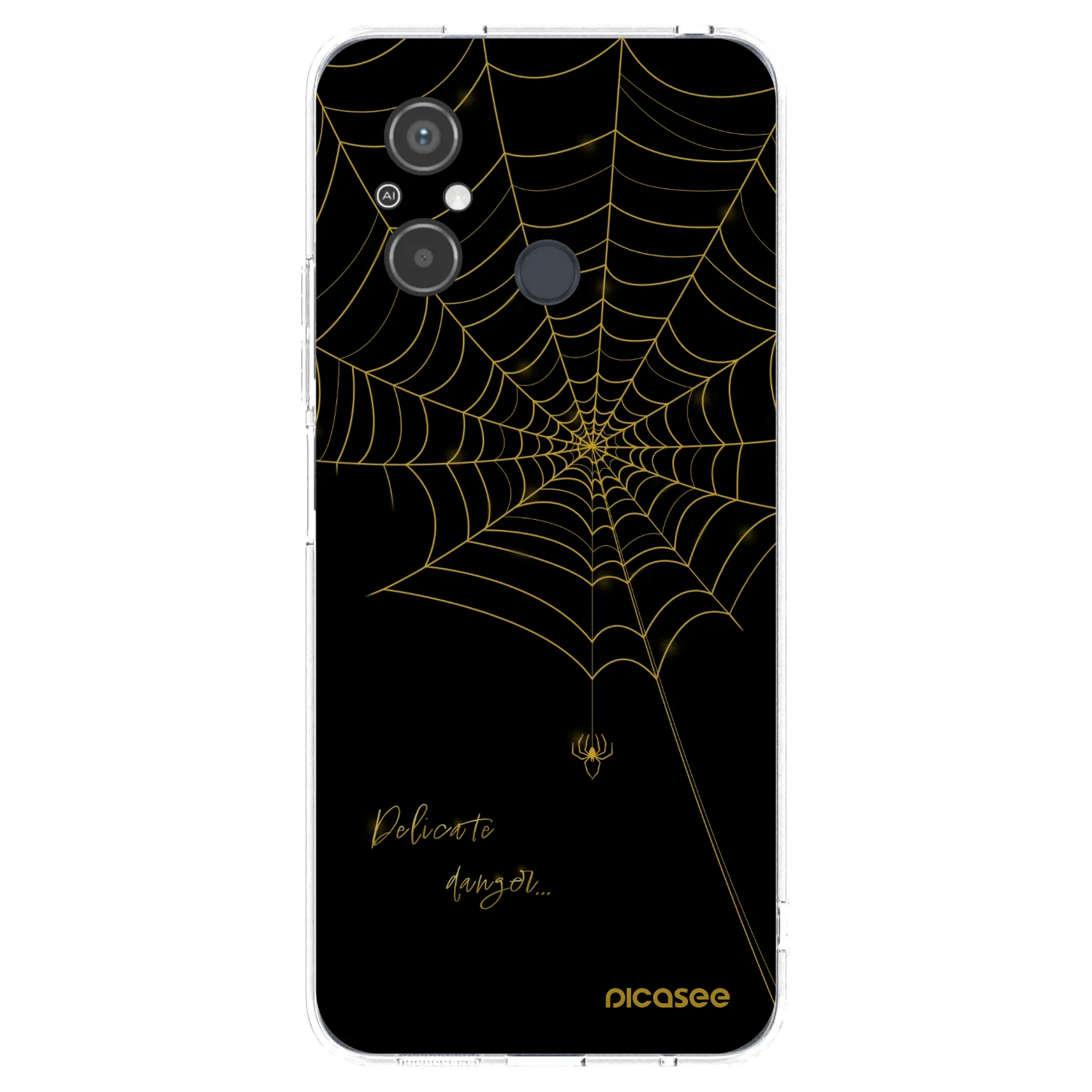 Picasee silikonowe przeźroczyste etui na Xiaomi Redmi 12C - Delicate danger