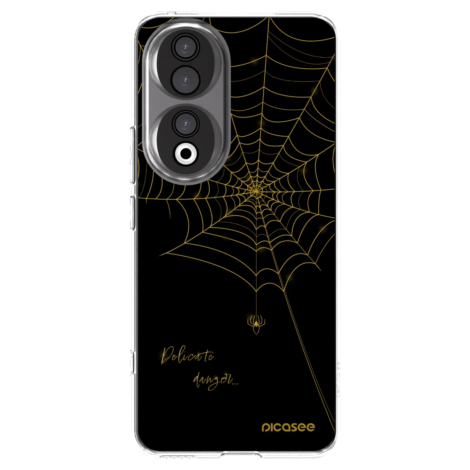 Picasee silikonowe przeźroczyste etui na Honor 90 5G - Delicate danger