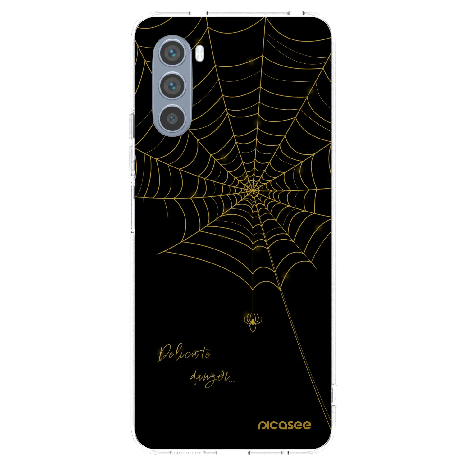 Picasee silikonowe przeźroczyste etui na Motorola Moto G62 - Delicate danger