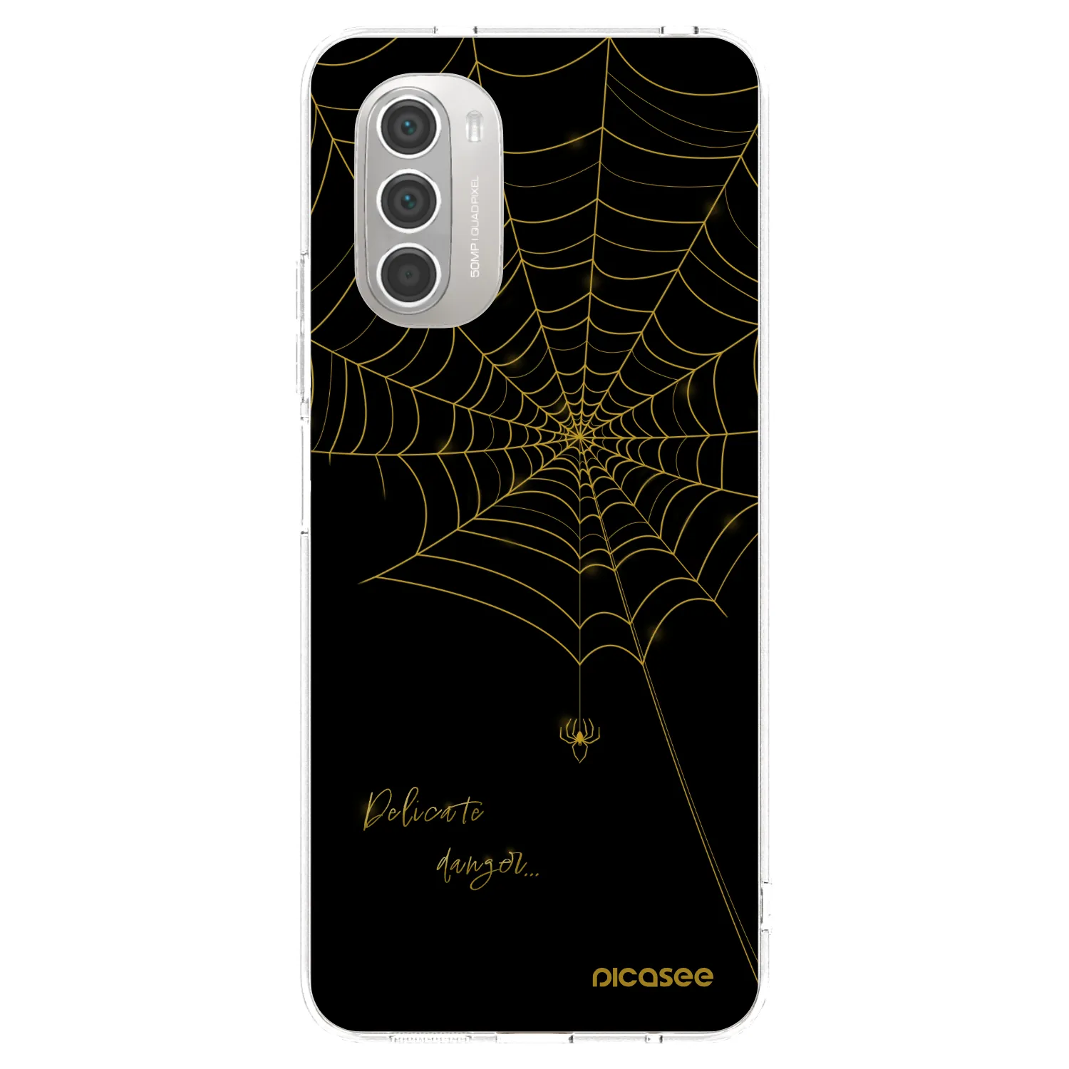 Picasee silikonowe przeźroczyste etui na Motorola Moto G51 - Delicate danger