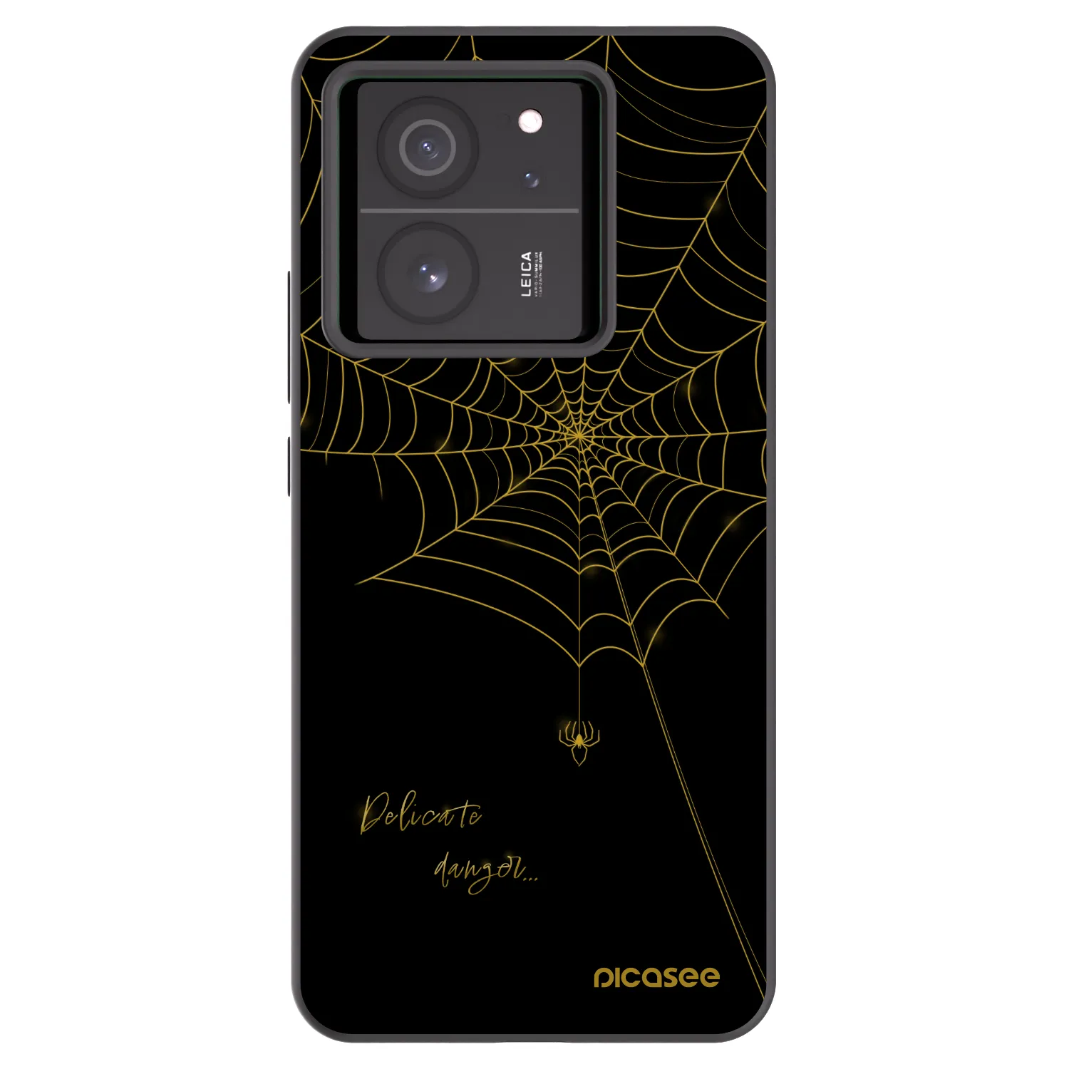 Picasee silikonowe czarne etui na Xiaomi 13T Pro - Delicate danger