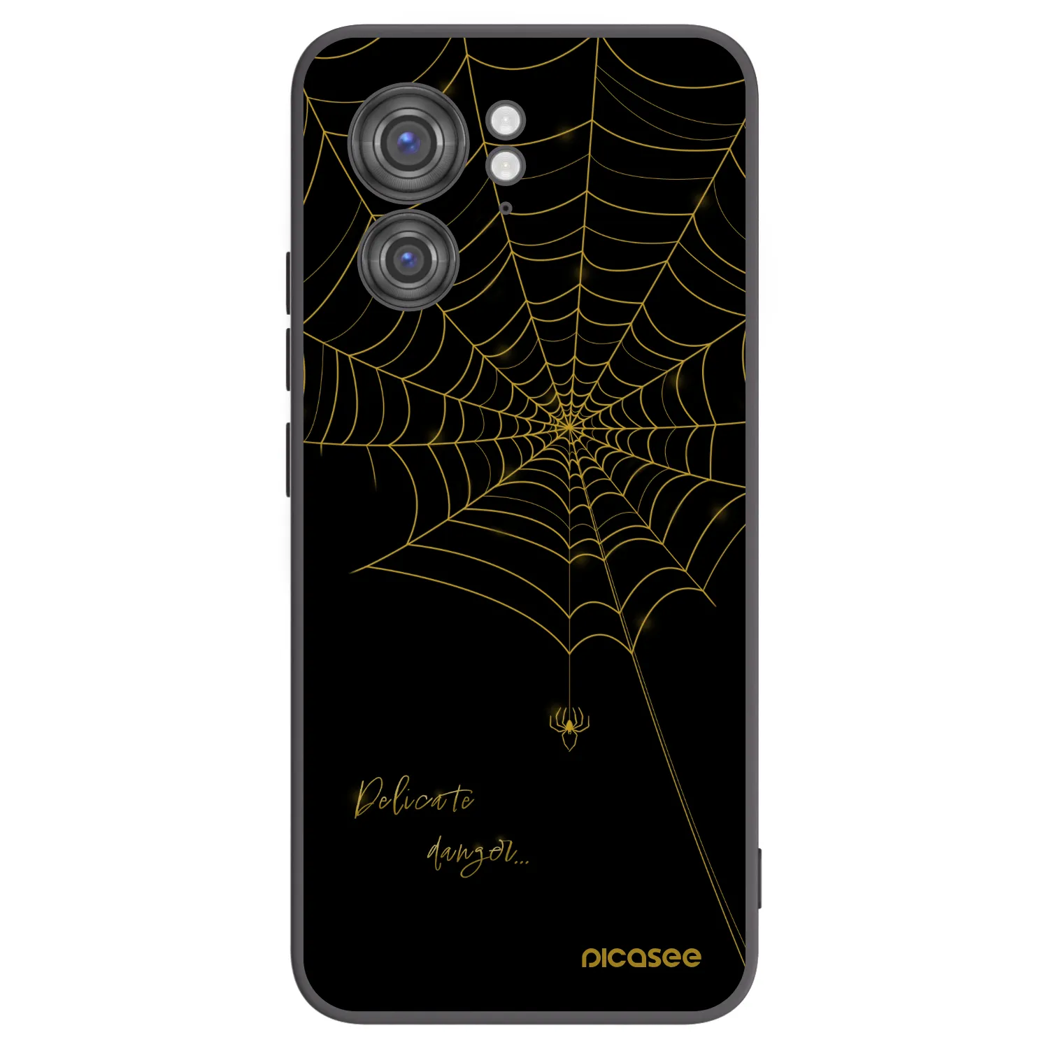 Picasee silikonowe czarne etui na Motorola Edge 40 - Delicate danger