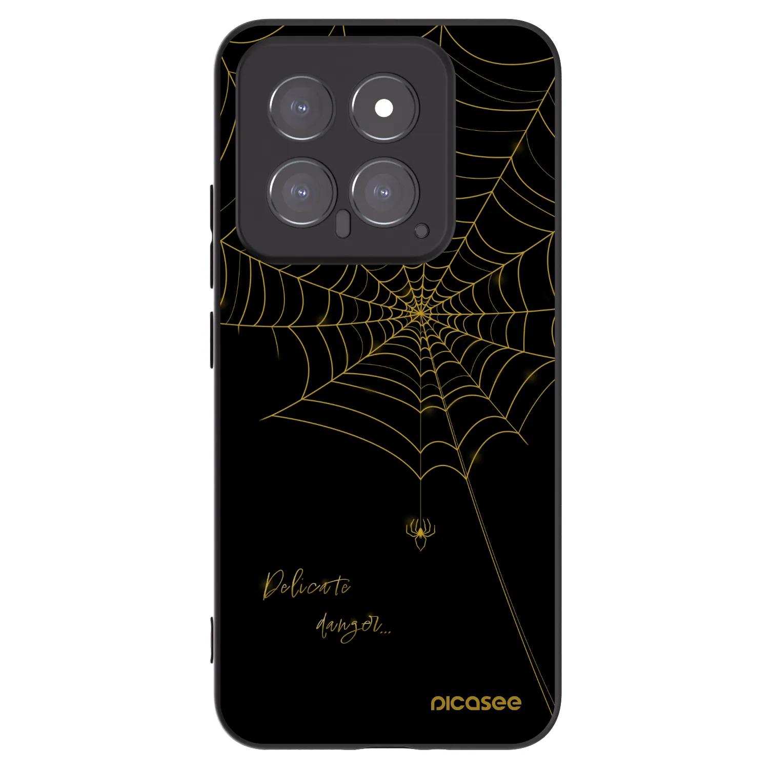 Picasee silikonowe czarne etui na Xiaomi 14 - Delicate danger