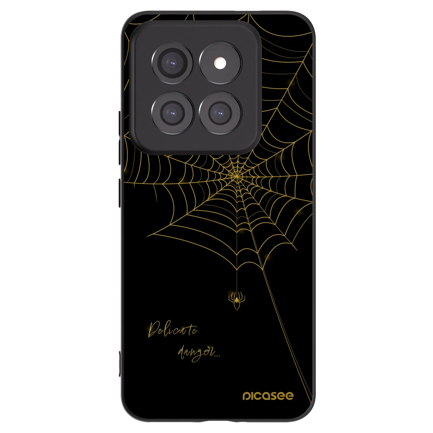 Picasee silikonowe czarne etui na Xiaomi 14 Pro - Delicate danger