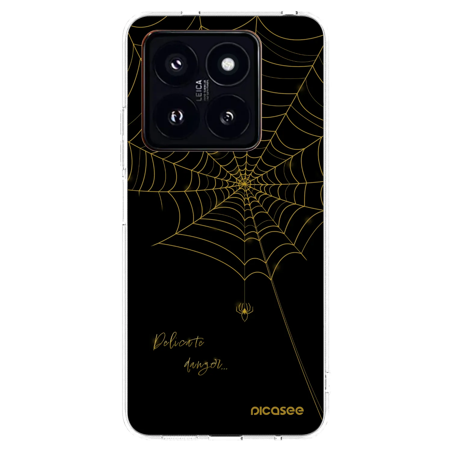 Picasee silikonowe przeźroczyste etui na Xiaomi 14 Pro - Delicate danger