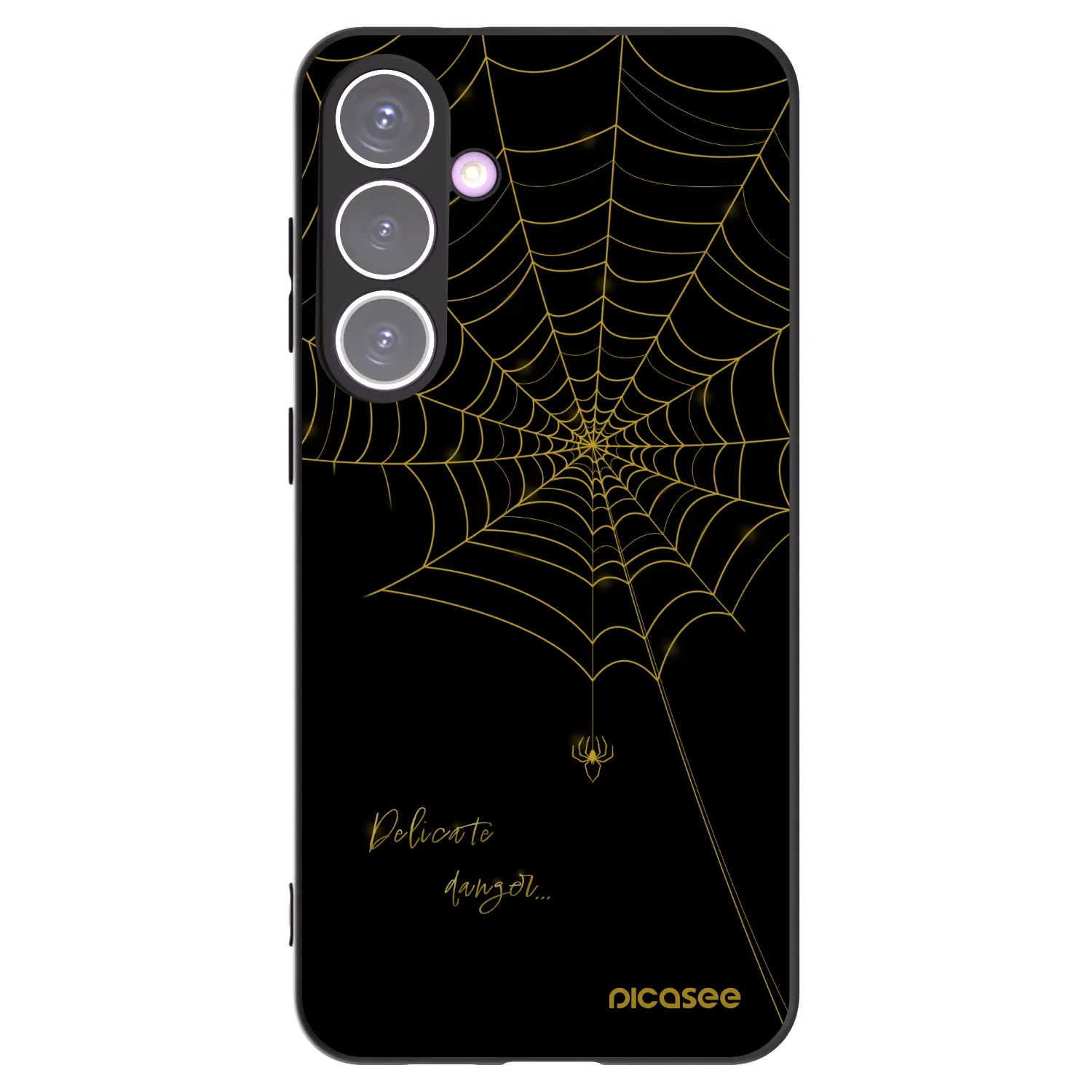Picasee silikonowe czarne etui na Samsung Galaxy S24+ S926B 5G - Delicate danger