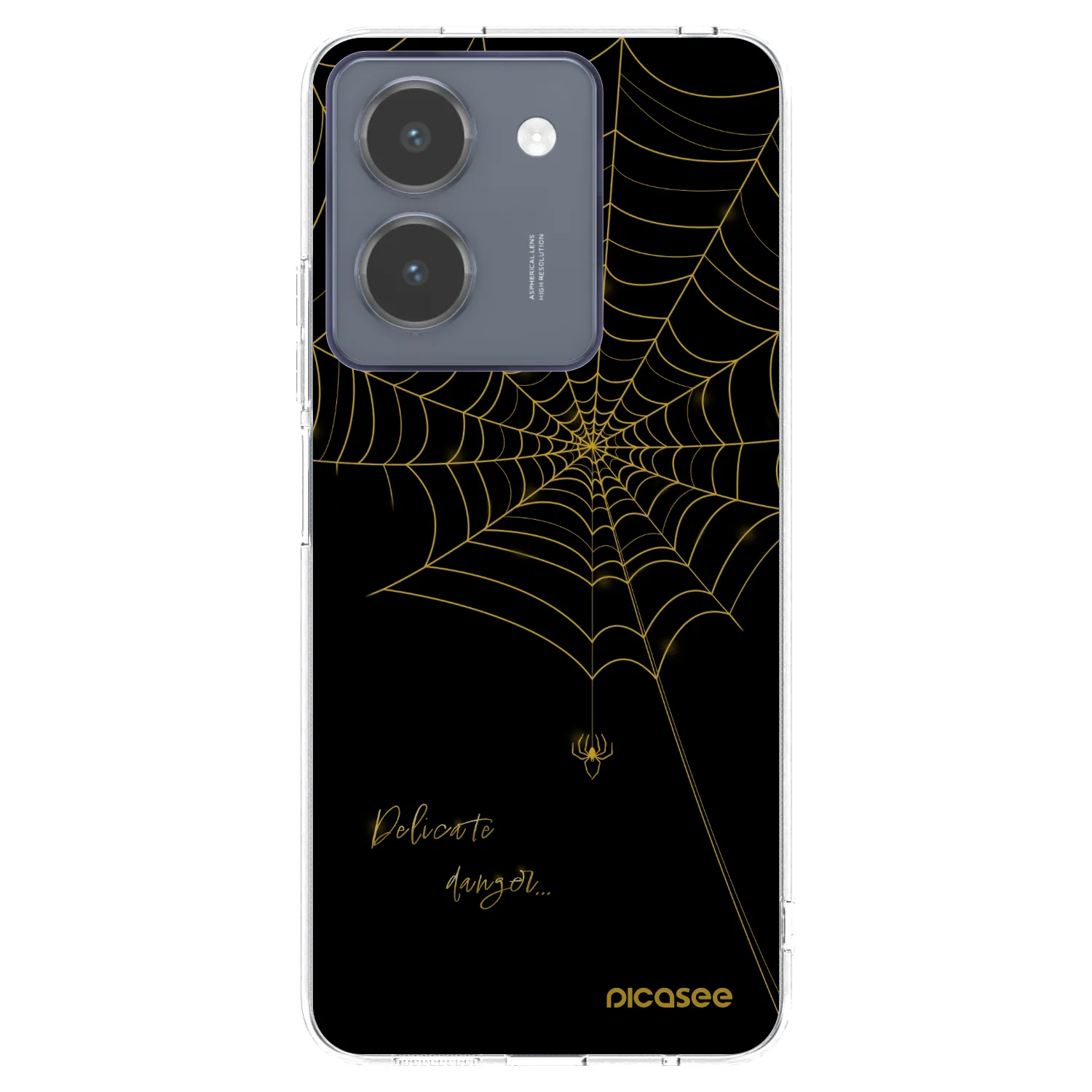 Picasee silikonowe przeźroczyste etui na Vivo Y36 4G - Delicate danger