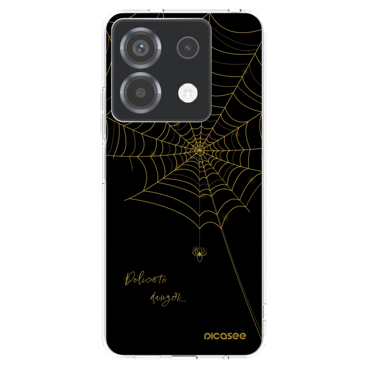 Picasee silikonowe przeźroczyste etui na Xiaomi Poco X6 - Delicate danger