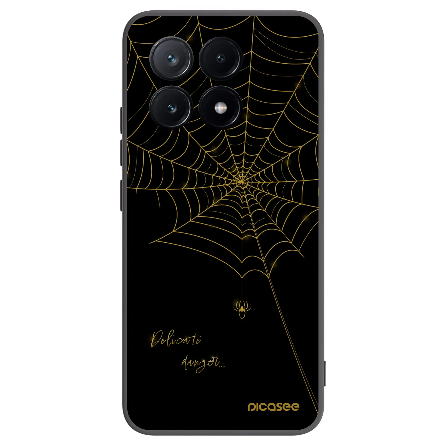 Picasee silikonowe czarne etui na Xiaomi Poco X6 Pro - Delicate danger