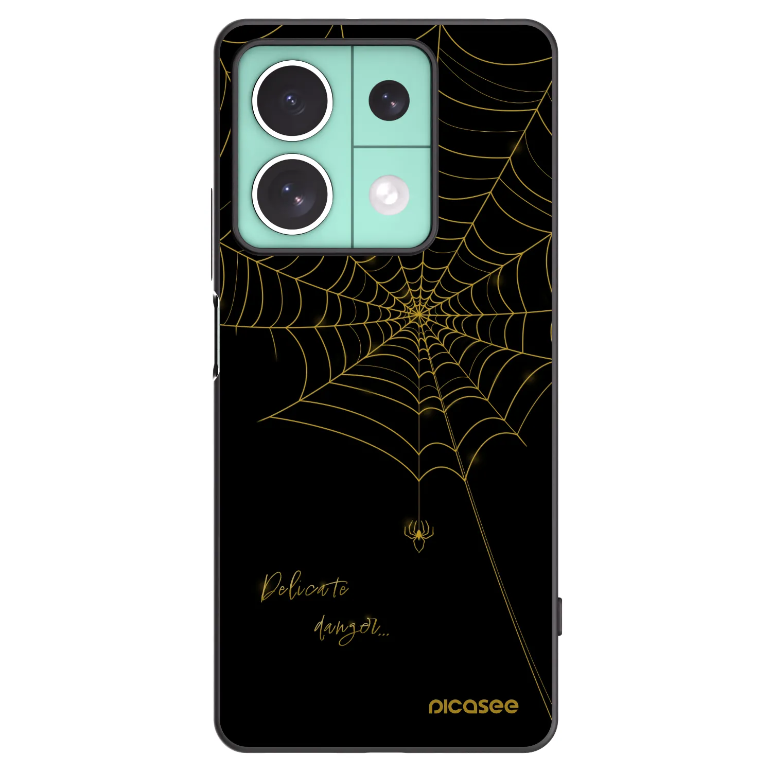 Picasee silikonowe czarne etui na Xiaomi Redmi Note 13 5G - Delicate danger