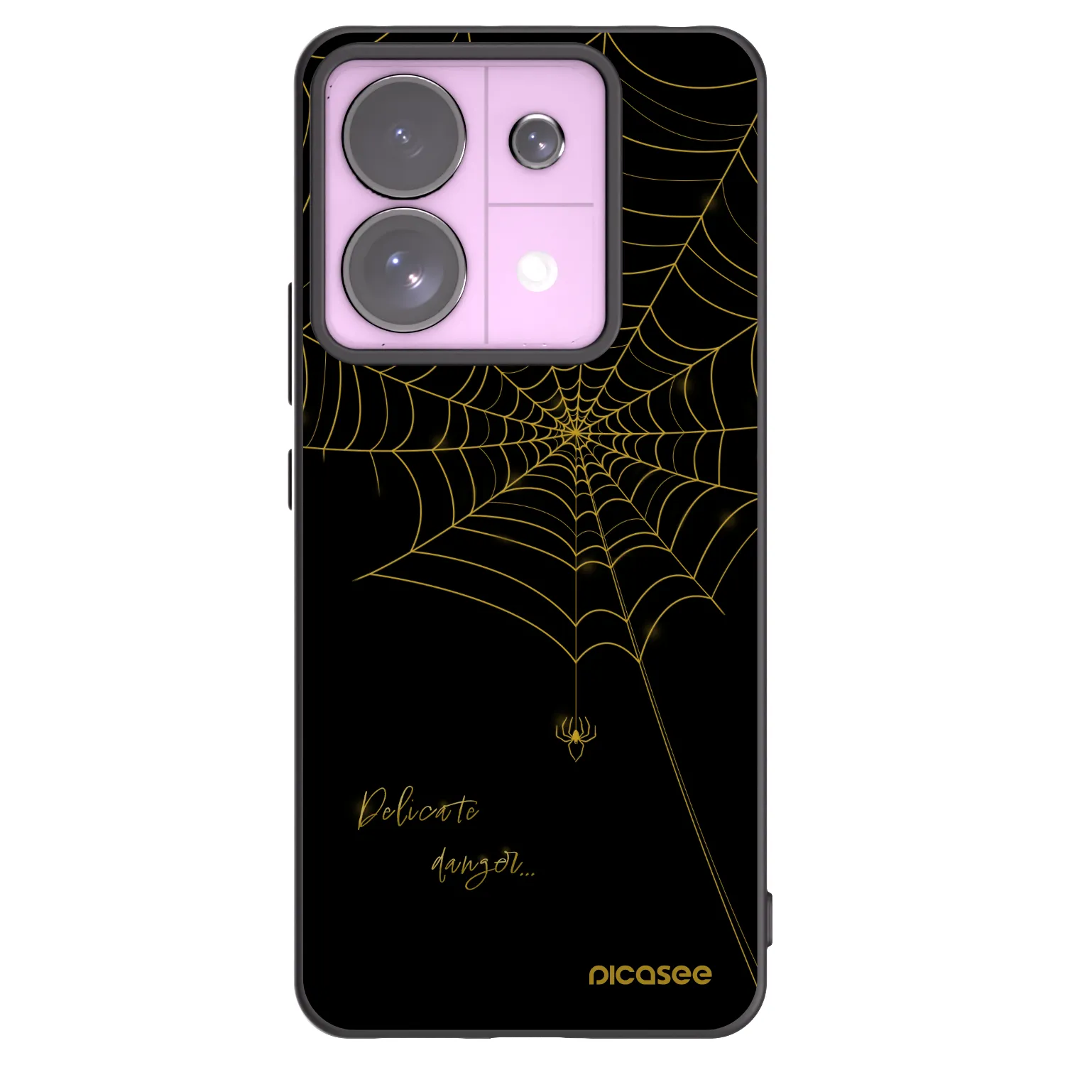 Picasee silikonowe czarne etui na Xiaomi Redmi Note 13 Pro 5G - Delicate danger