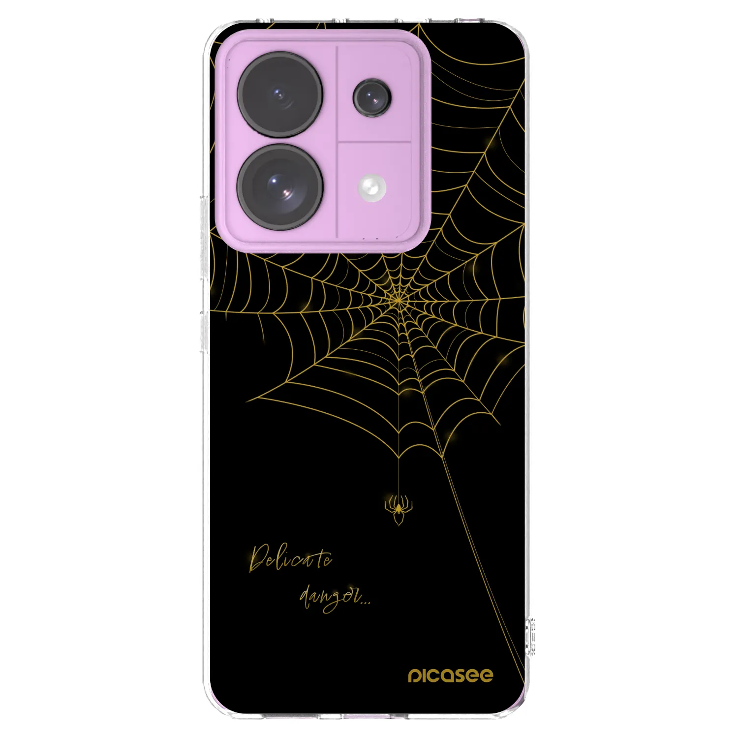 Picasee silikonowe przeźroczyste etui na Xiaomi Redmi Note 13 Pro 5G - Delicate danger