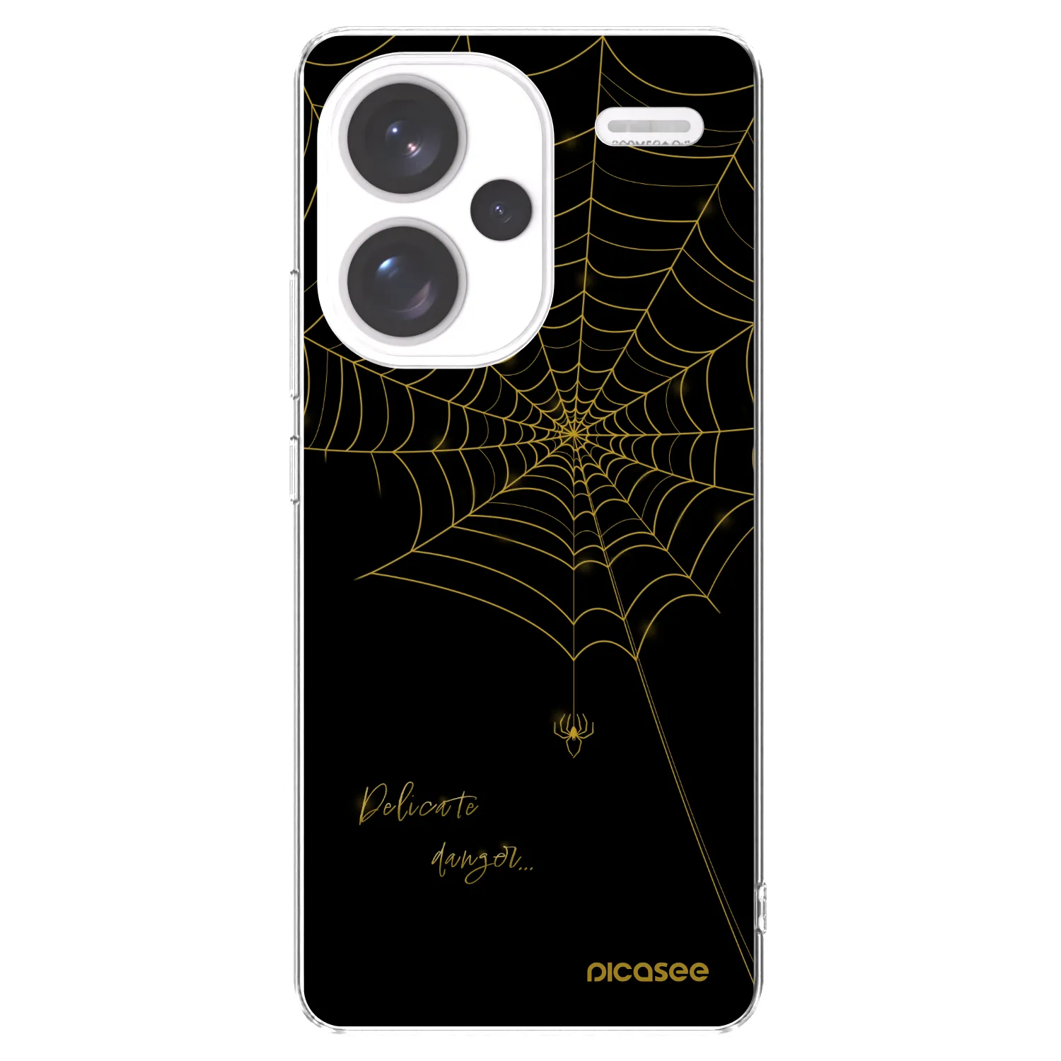 Picasee silikonowe przeźroczyste etui na Xiaomi Redmi Note 13 Pro+ 5G - Delicate danger