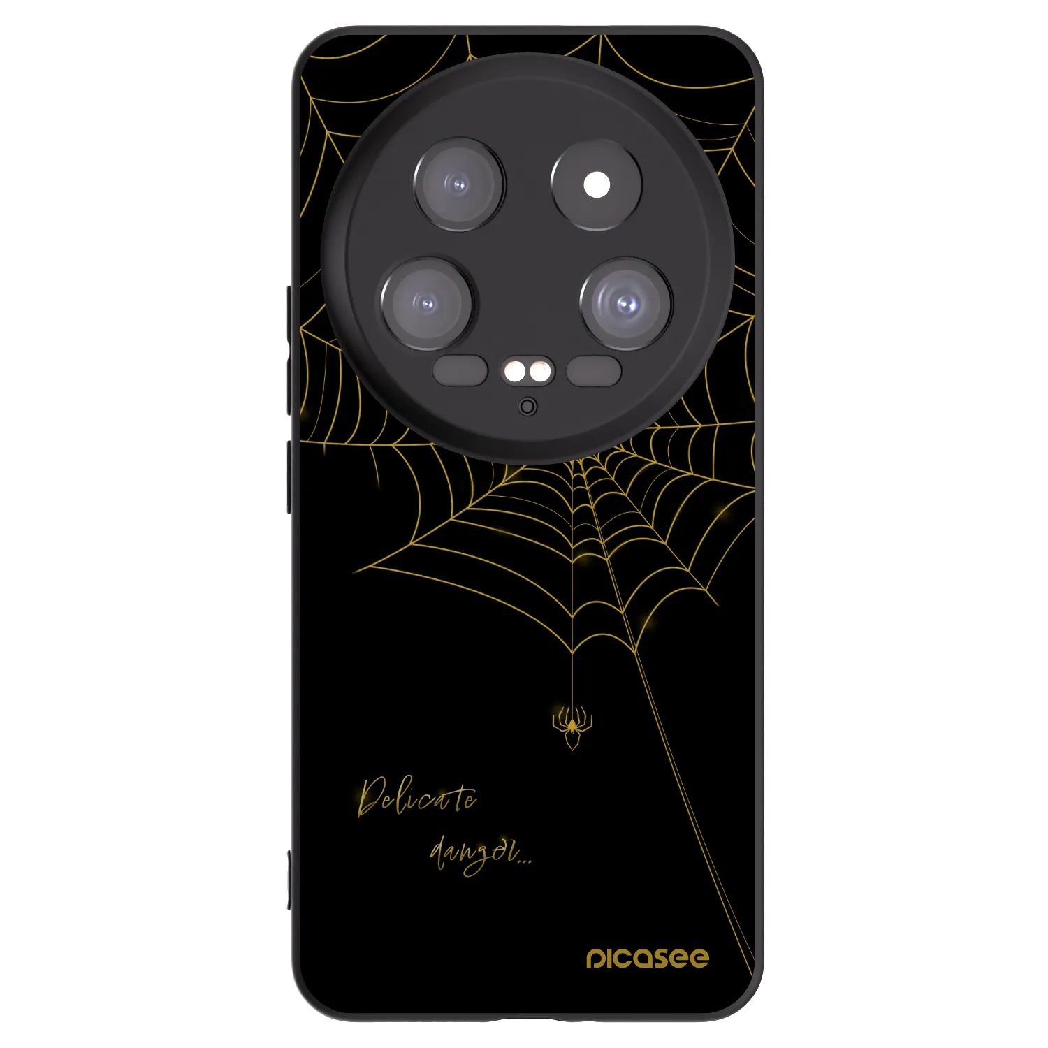 Picasee silikonowe czarne etui na Xiaomi 14 Ultra - Delicate danger
