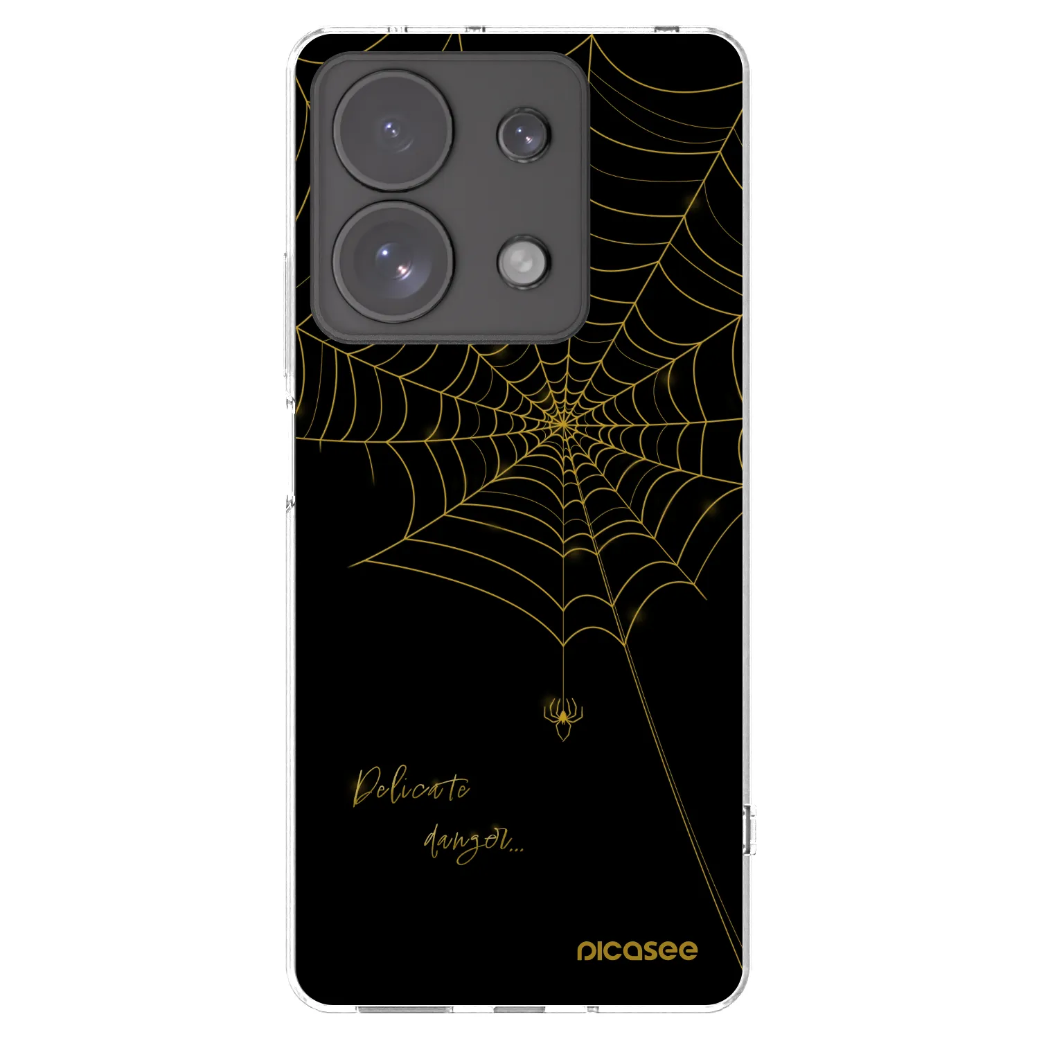 Picasee silikonowe przeźroczyste etui na Xiaomi Redmi Note 13 Pro 4G - Delicate danger