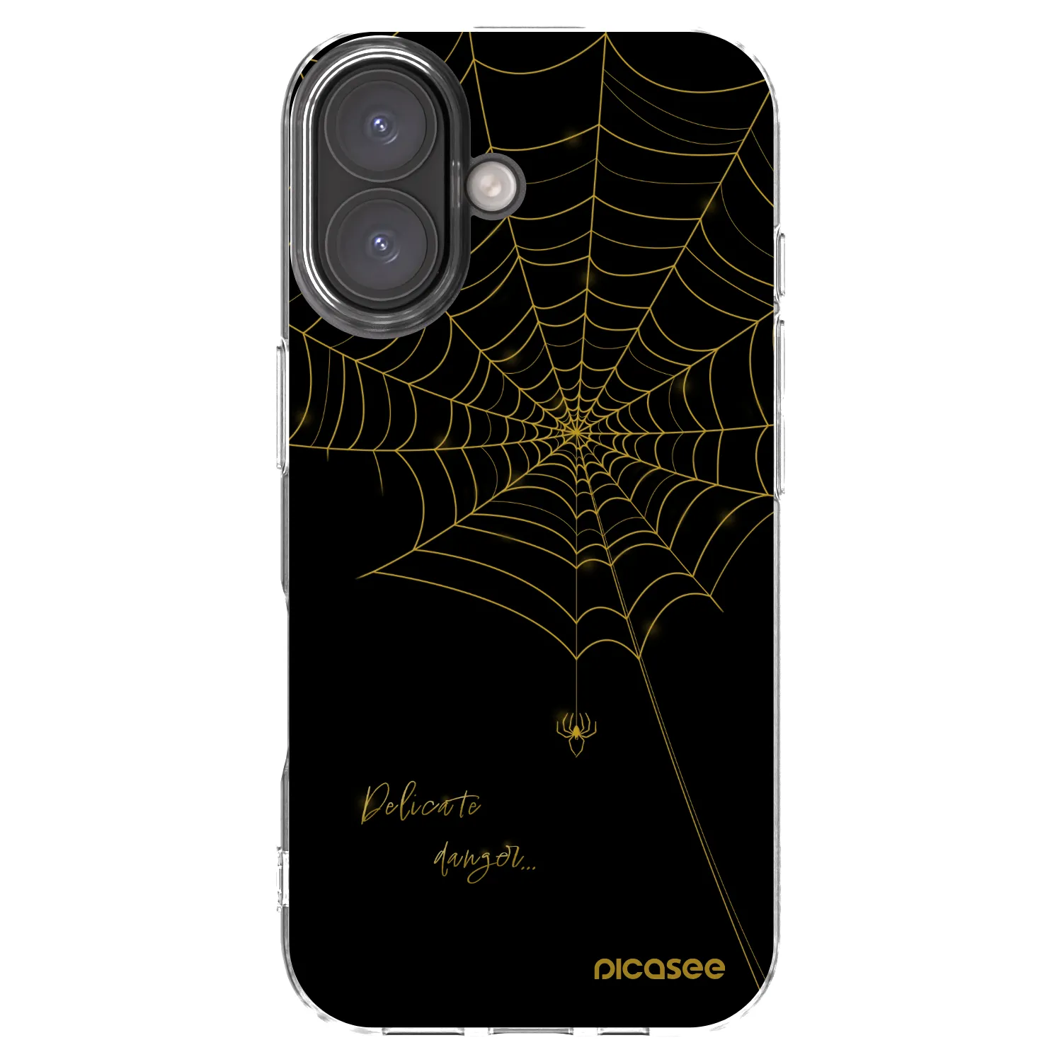 Picasee silikonowe przeźroczyste etui na Apple iPhone 16 - Delicate danger
