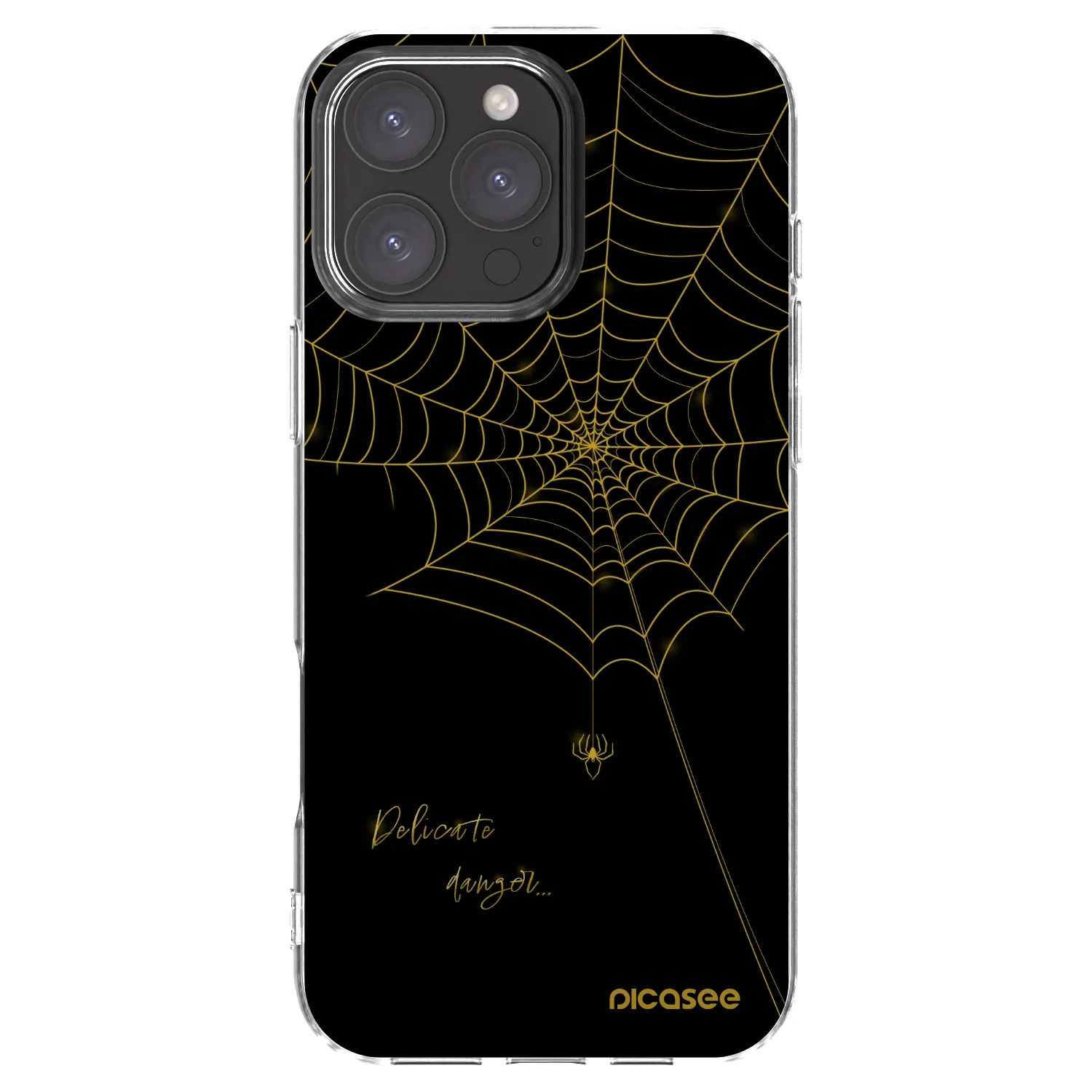 Picasee silikonowe przeźroczyste etui na Apple iPhone 16 Pro Max - Delicate danger