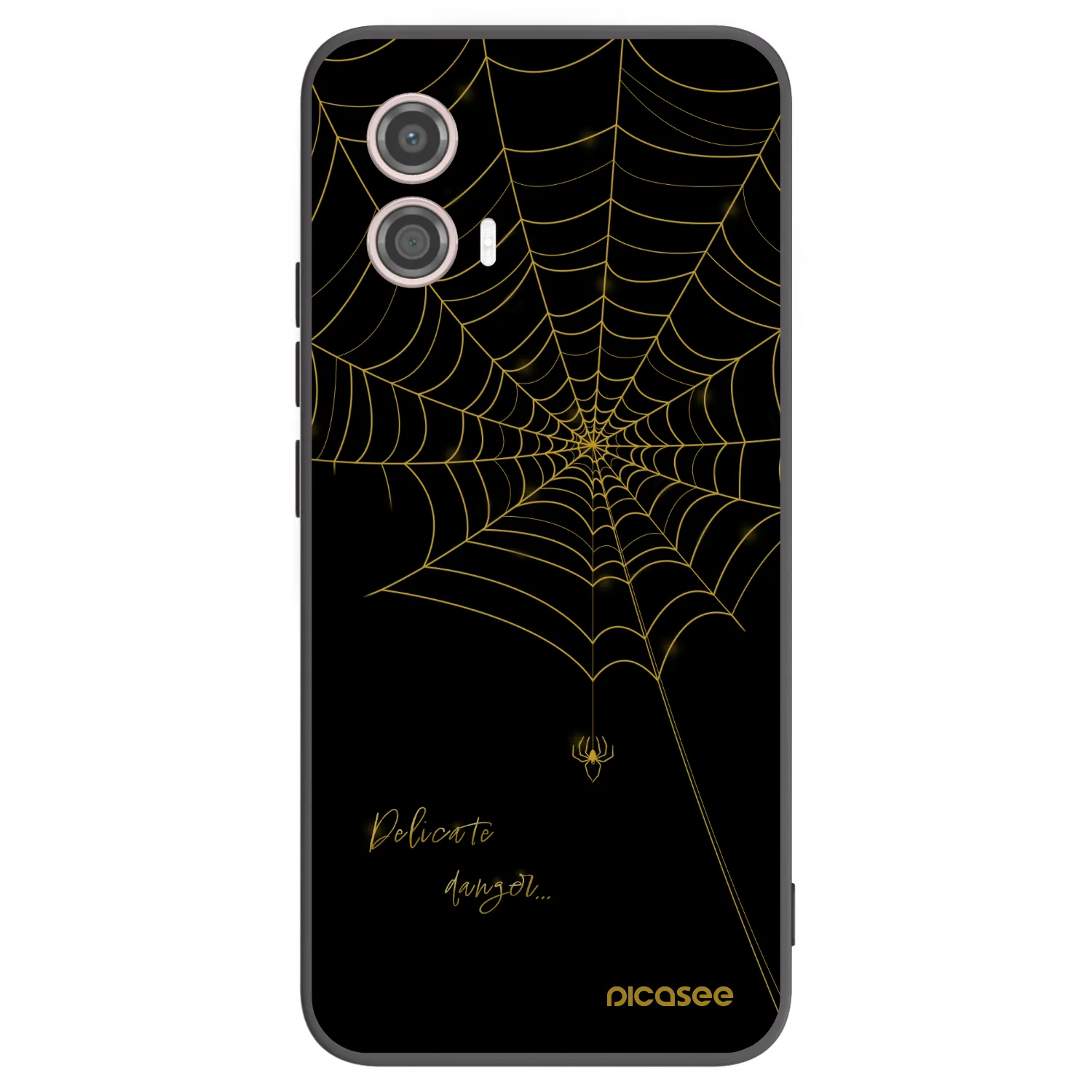 Picasee silikonowe czarne etui na Motorola Moto G53 5G - Delicate danger
