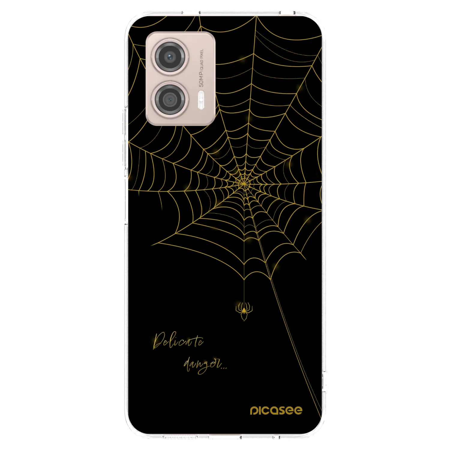 Picasee silikonowe przeźroczyste etui na Motorola Moto G53 5G - Delicate danger
