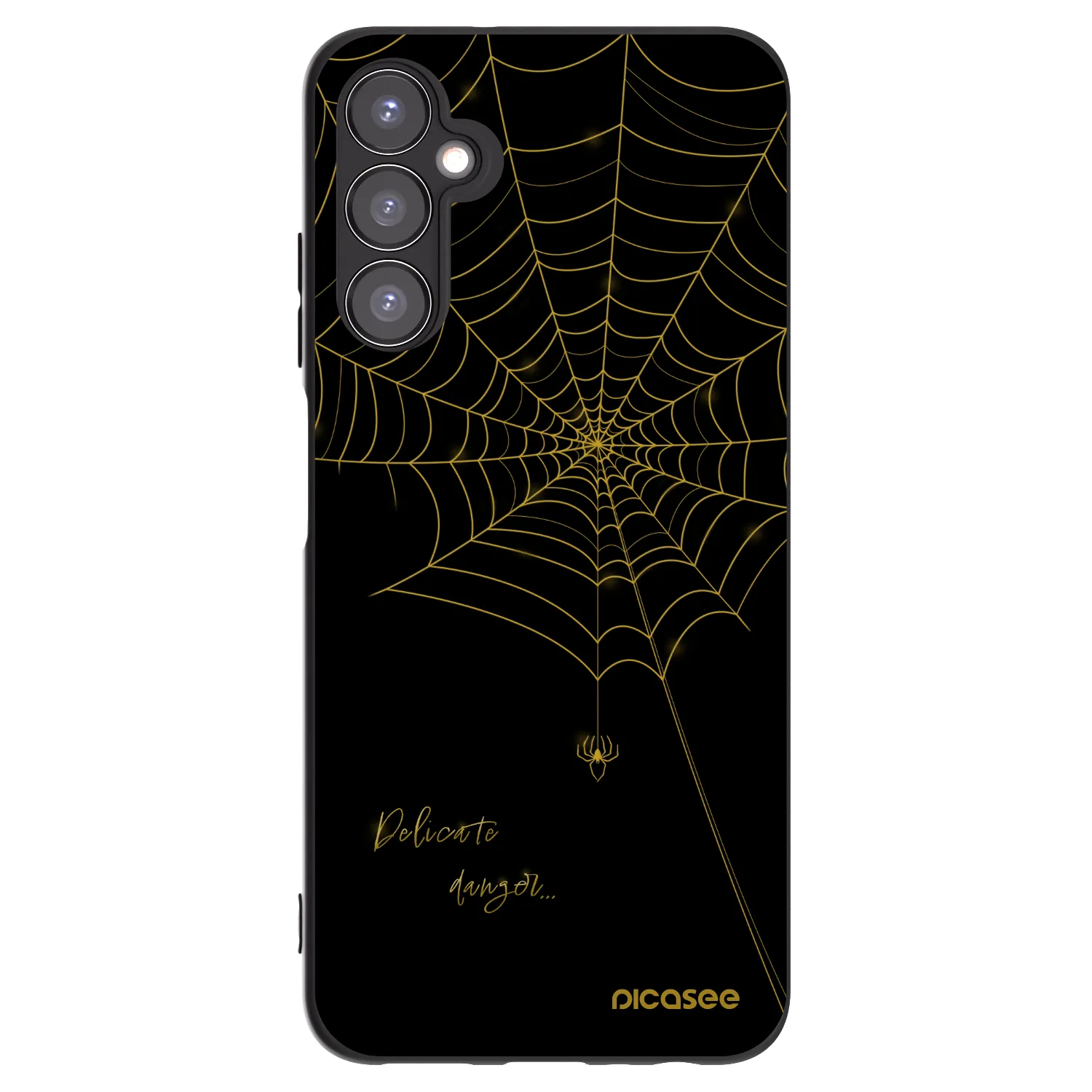 Picasee silikonowe czarne etui na Samsung Galaxy A05s A057G - Delicate danger