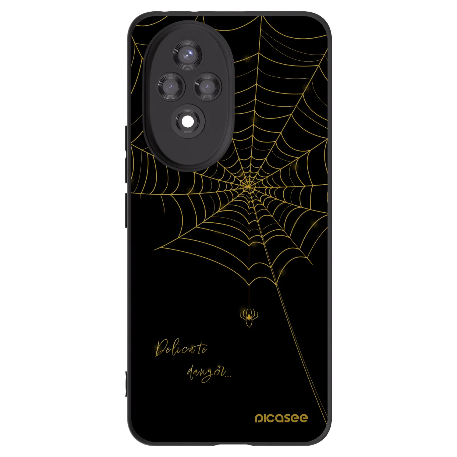 Picasee silikonowe czarne etui na Honor 200 5G - Delicate danger