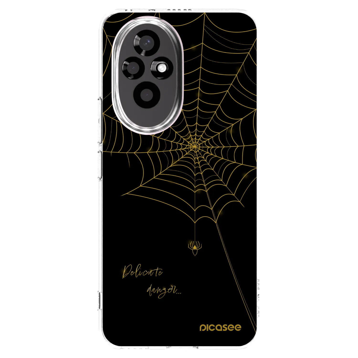 Picasee silikonowe przeźroczyste etui na Honor 200 Pro 5G - Delicate danger