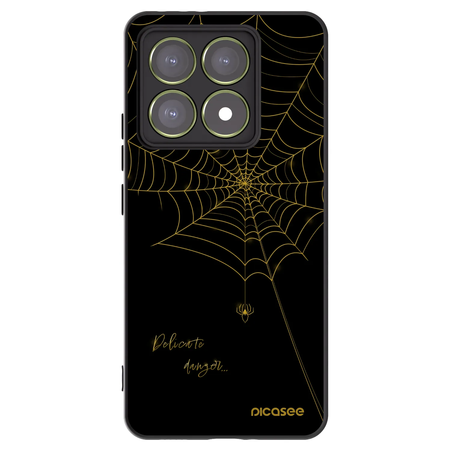 Picasee silikonowe czarne etui na Xiaomi 14T - Delicate danger