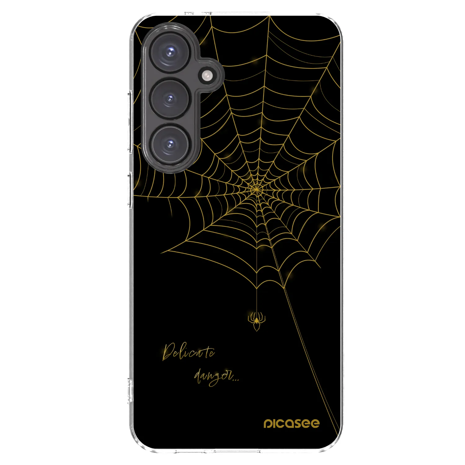 Picasee silikonowe przeźroczyste etui na Samsung Galaxy S24 FE S721B - Delicate danger