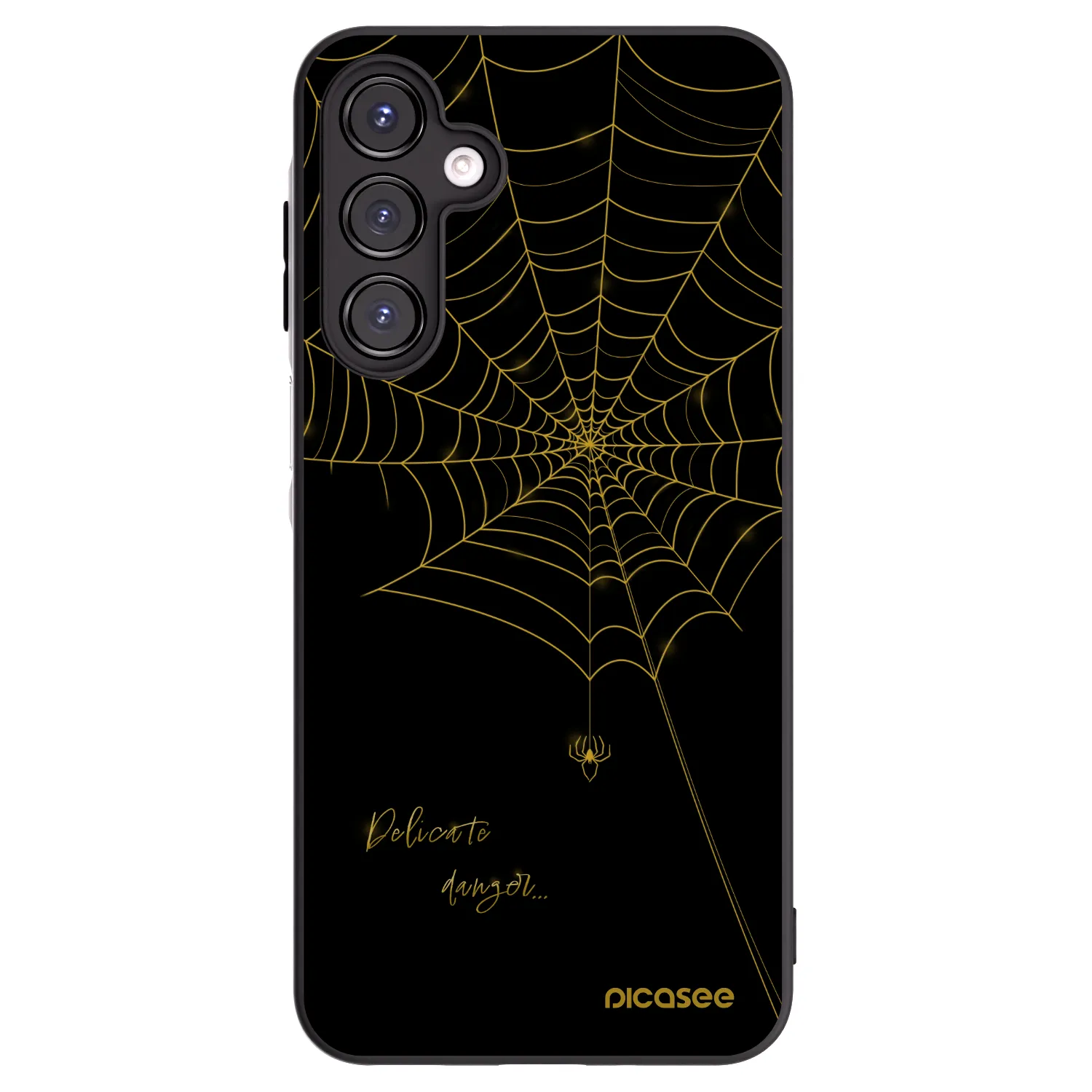 Picasee silikonowe czarne etui na Samsung Galaxy A16 5G - Delicate danger