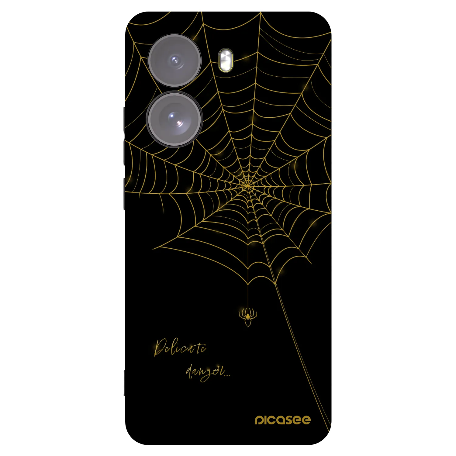 Picasee silikonowe czarne etui na Xiaomi Poco X7 - Delicate danger