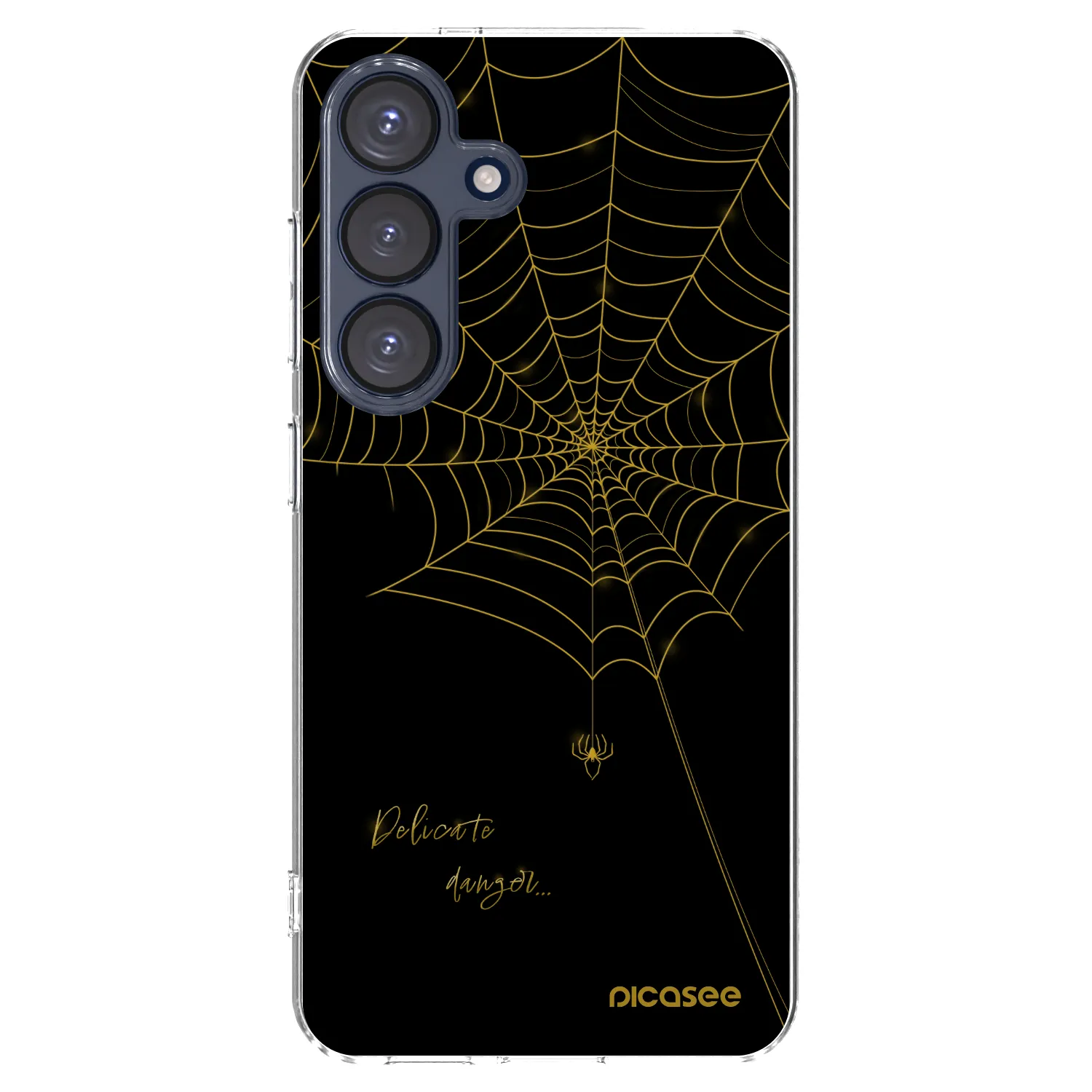Picasee silikonowe przeźroczyste etui na Samsung Galaxy S25 5G - Delicate danger