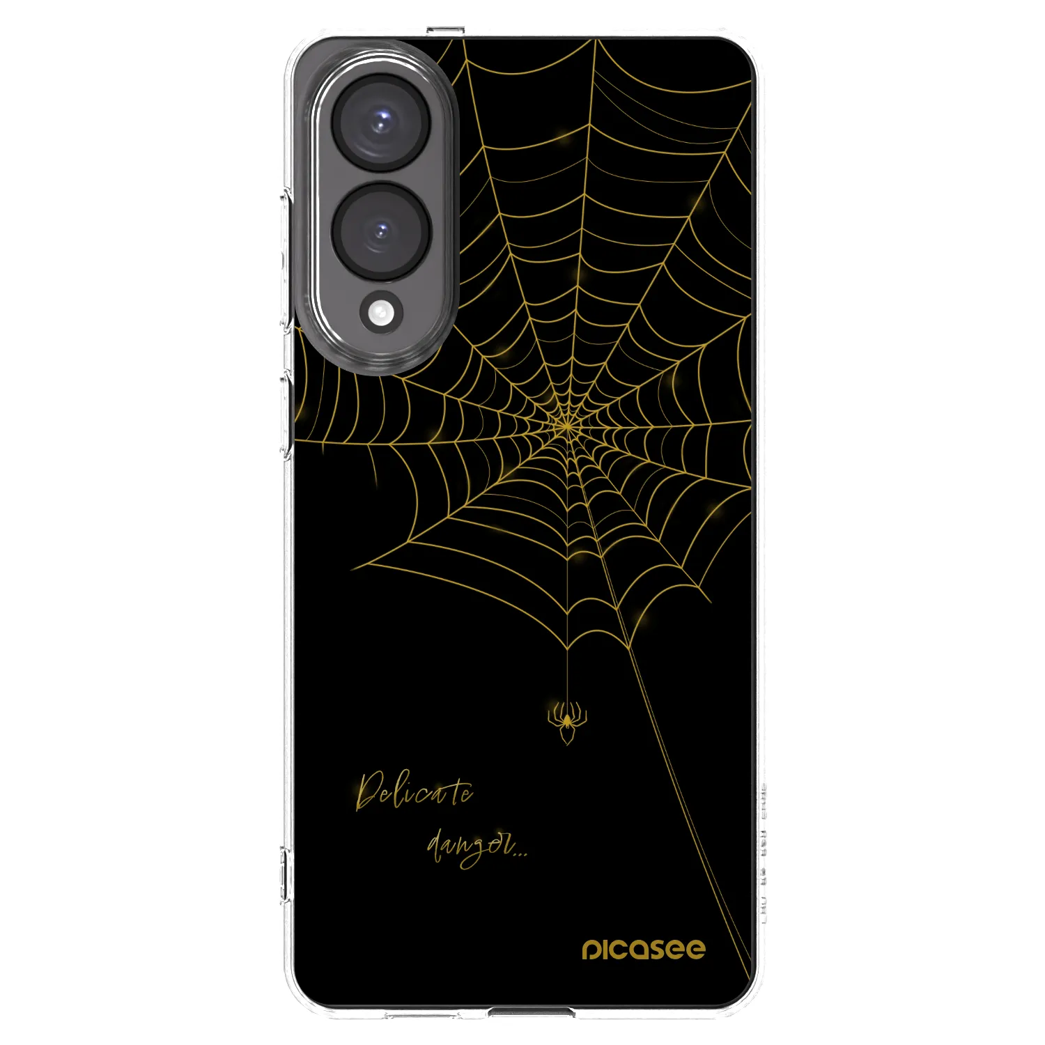 Picasee silikonowe przeźroczyste etui na Samsung Galaxy S25 Edge 5G - Delicate danger