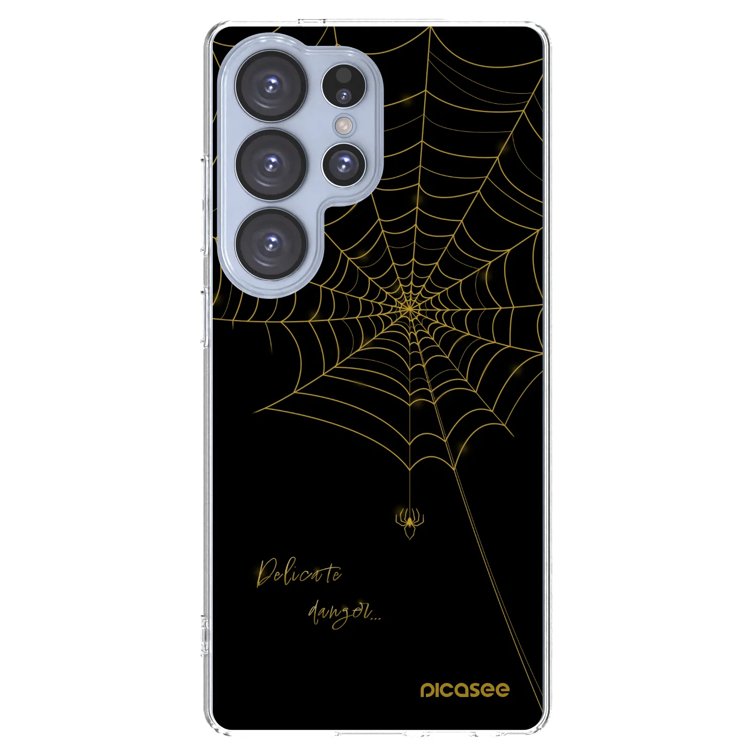 Picasee silikonowe przeźroczyste etui na Samsung Galaxy S25 Ultra 5G - Delicate danger