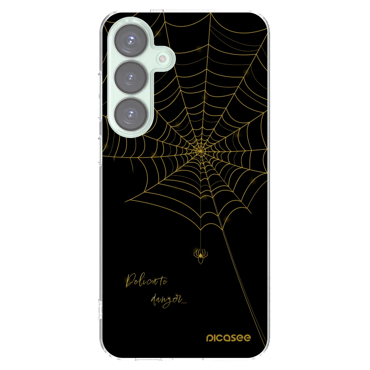 Picasee silikonowe przeźroczyste etui na Samsung Galaxy S25+ 5G - Delicate danger