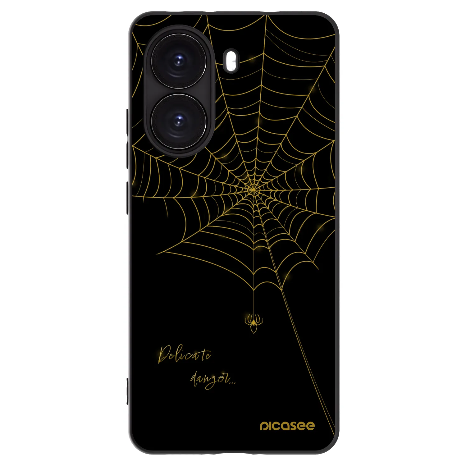 Picasee silikonowe czarne etui na Xiaomi Poco X7 Pro 5G - Delicate danger