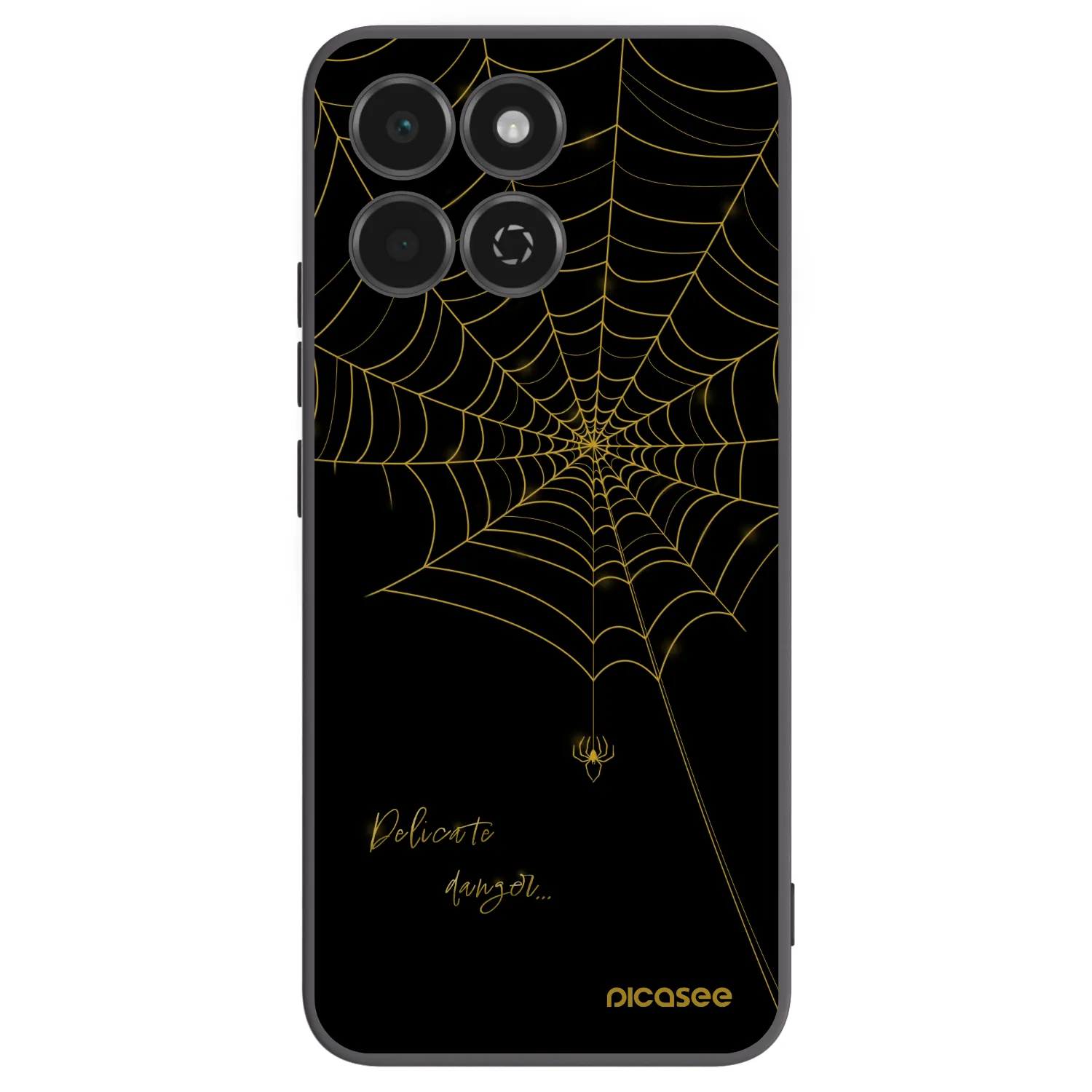 Picasee silikonowe czarne etui na Honor 200 Smart 5G - Delicate danger