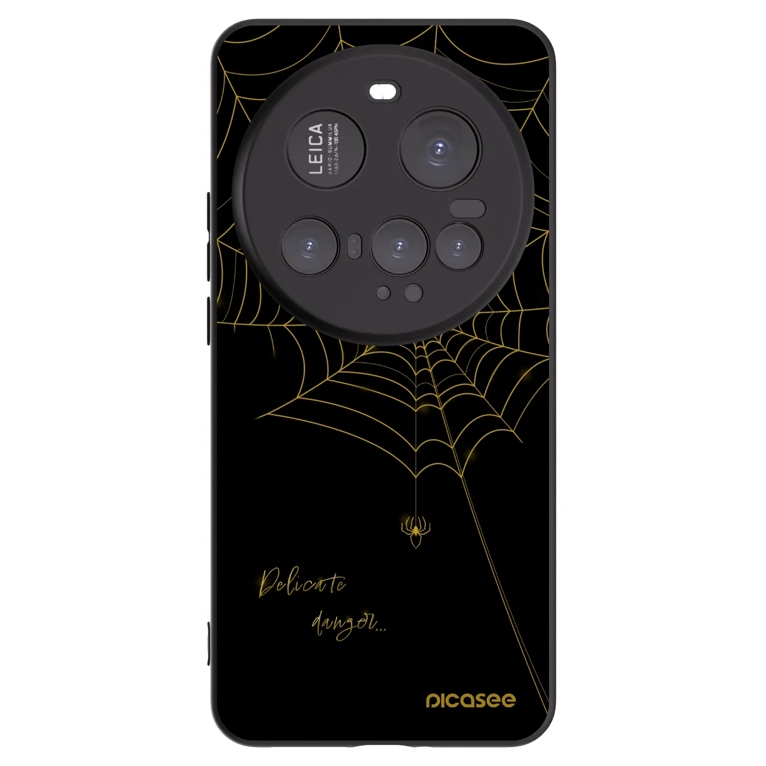 Picasee silikonowe czarne etui na Xiaomi 15 Ultra - Delicate danger