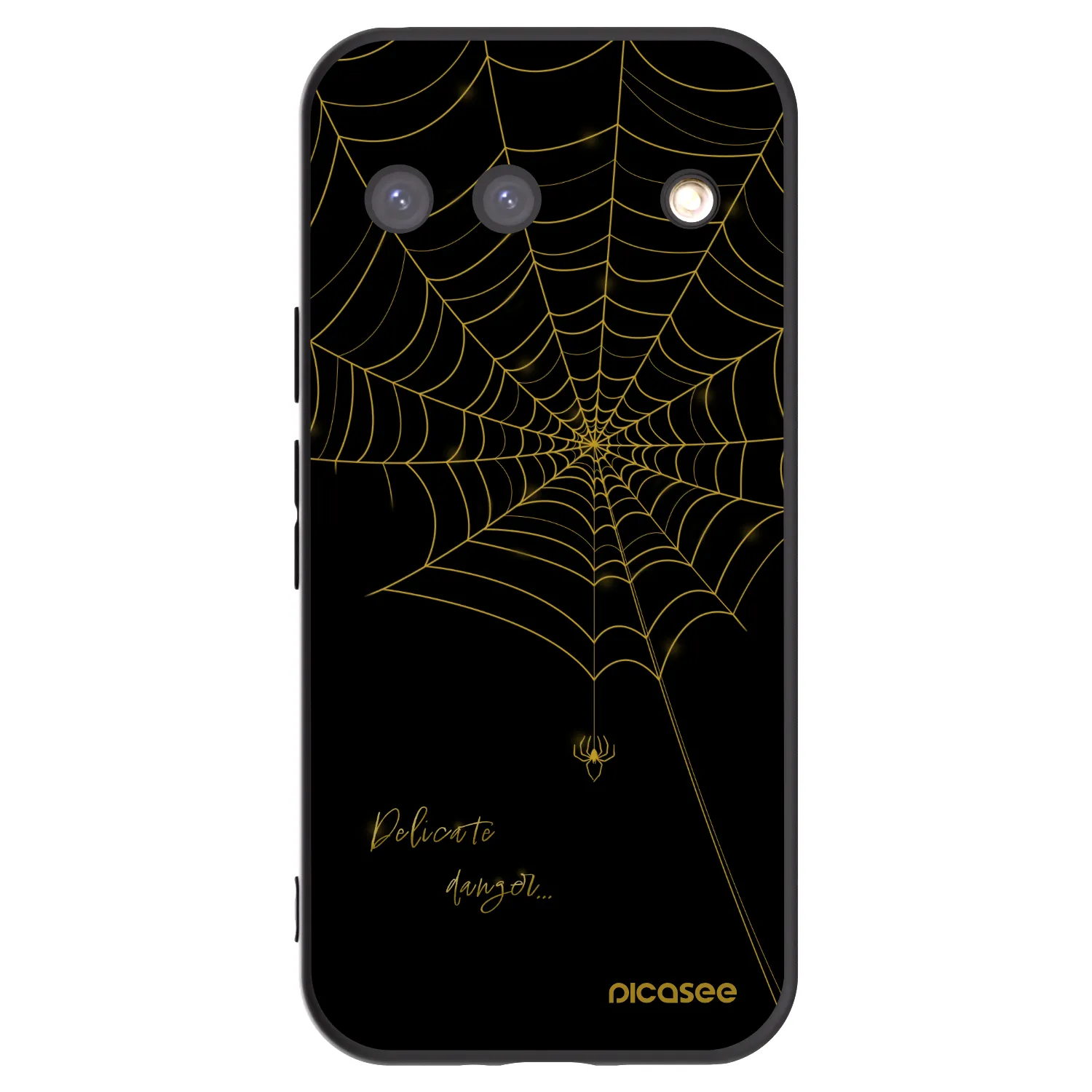 Picasee silikonowe czarne etui na Google Pixel 9 - Delicate danger