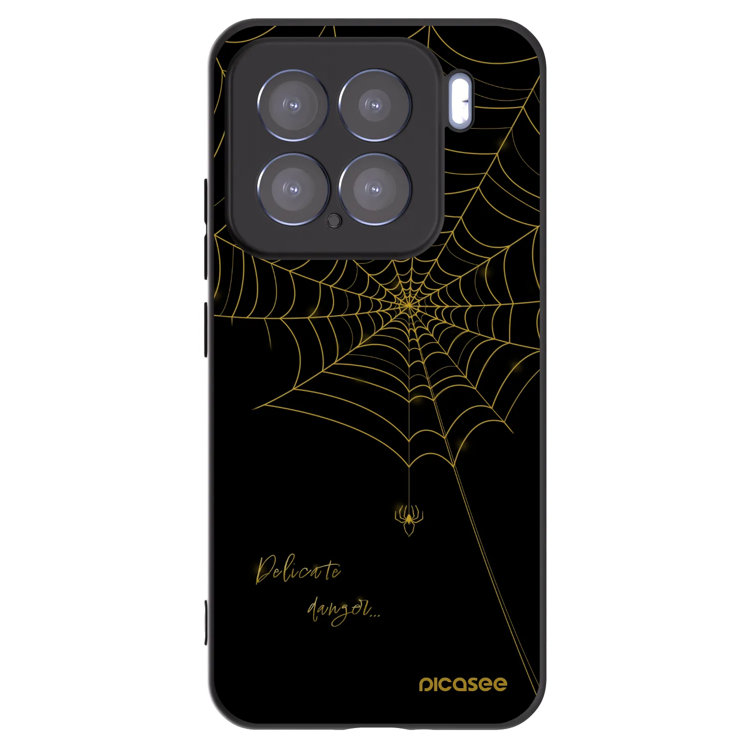Picasee silikonowe czarne etui na Xiaomi 15 - Delicate danger