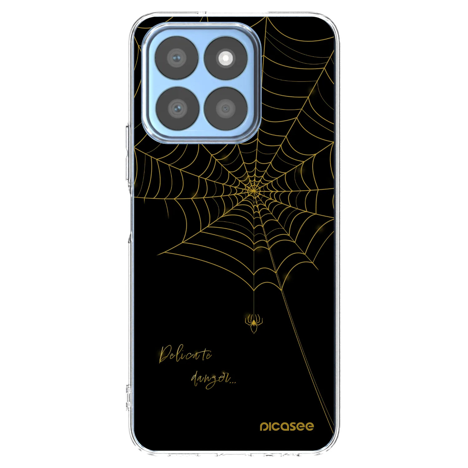Picasee silikonowe przeźroczyste etui na Honor X8c - Delicate danger