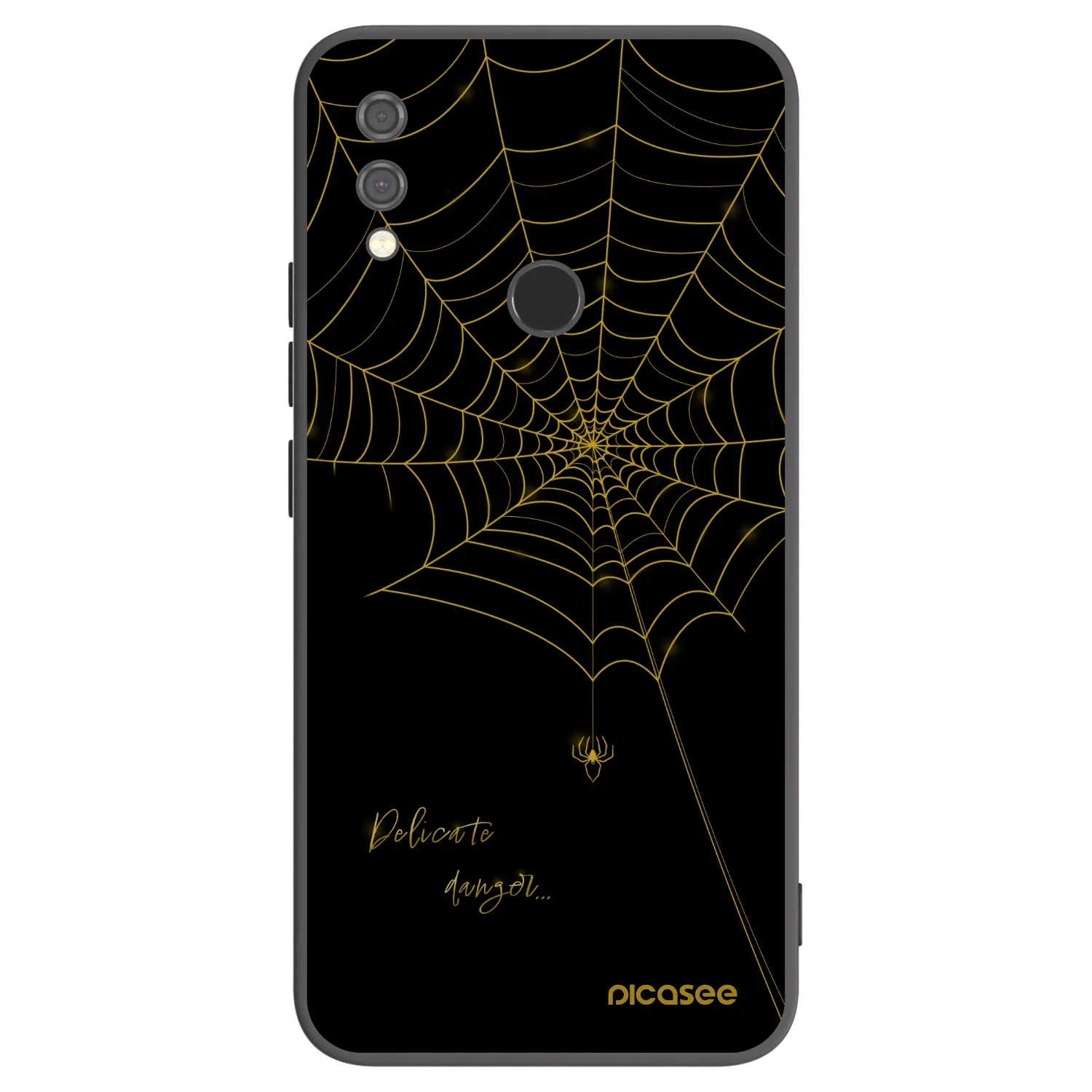 Picasee silikonowe czarne etui na Xiaomi Redmi Note 7 - Delicate danger