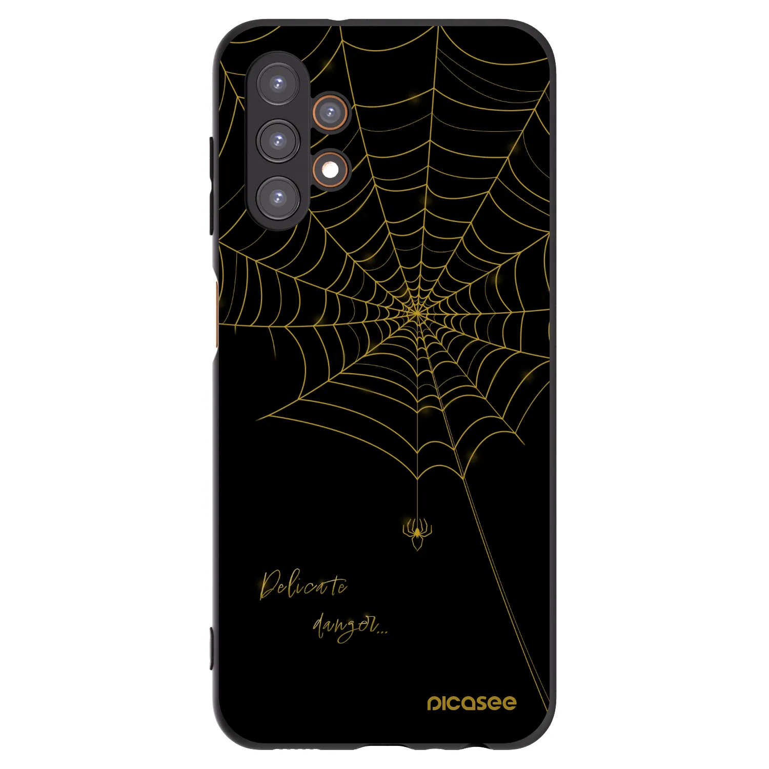 Picasee silikonowe czarne etui na Samsung Galaxy A13 5G - Delicate danger