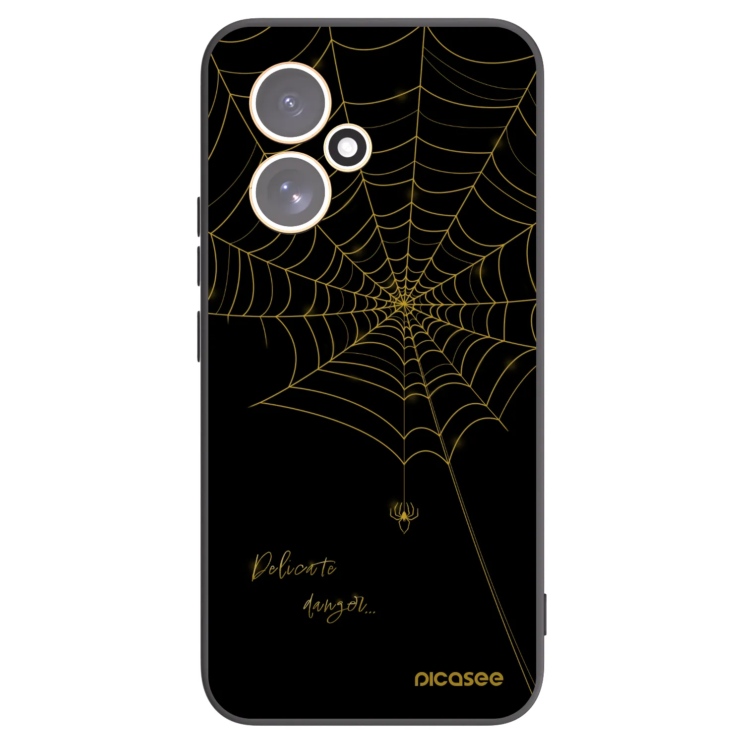 Picasee silikonowe czarne etui na Honor 400 5G - Delicate danger