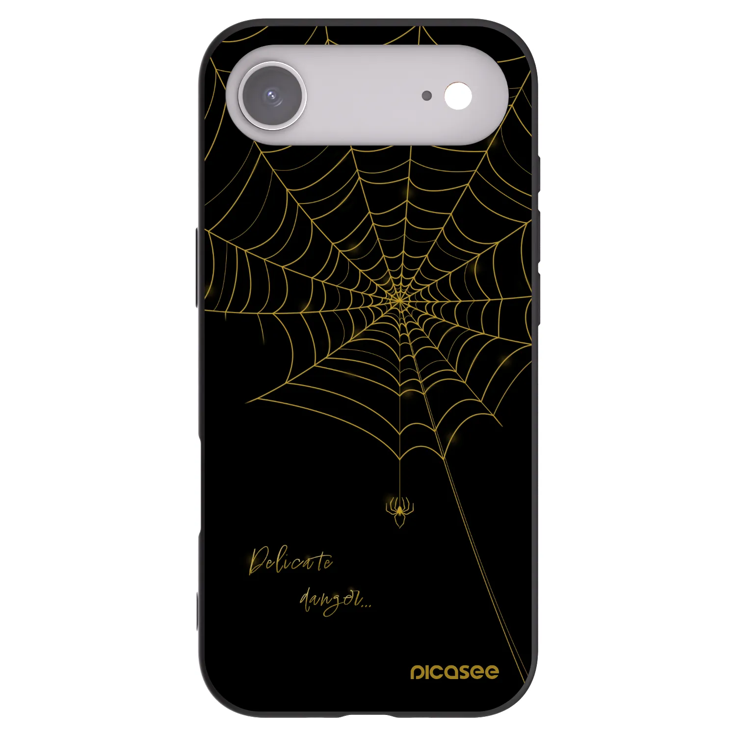 Picasee silikonowe czarne etui na Apple iPhone Air - Delicate danger
