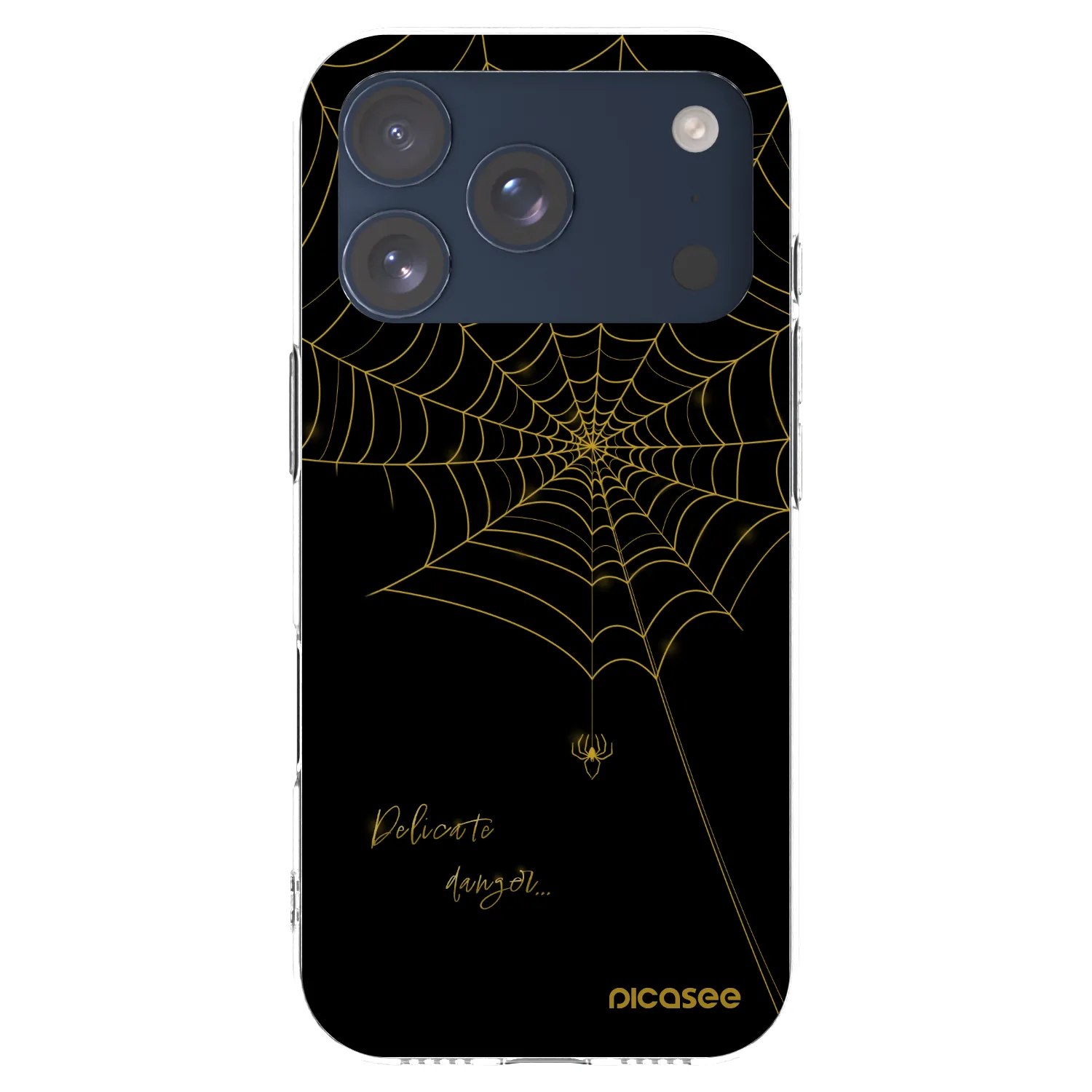 Picasee silikonowe przeźroczyste etui na Apple iPhone 17 Pro - Delicate danger