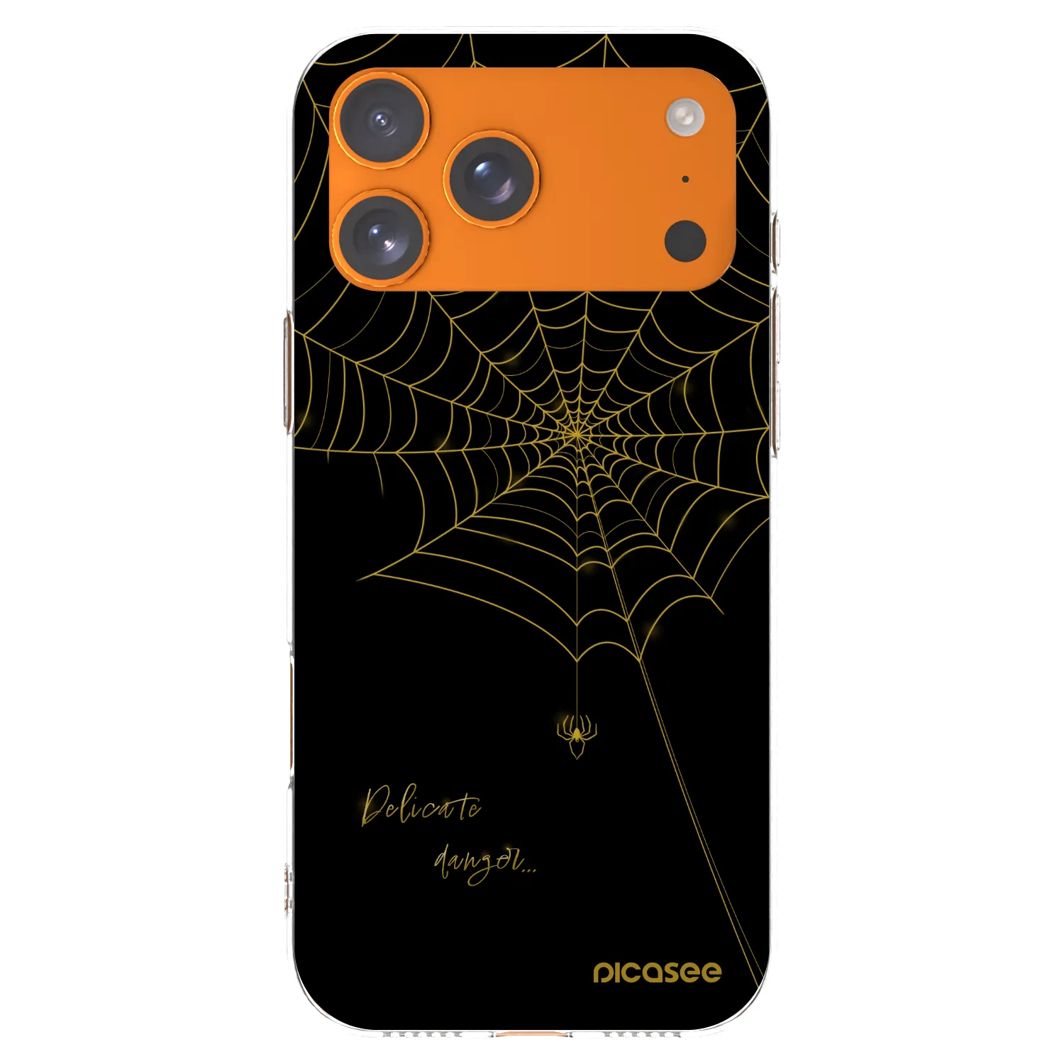 Picasee silikonowe przeźroczyste etui na Apple iPhone 17 Pro Max - Delicate danger