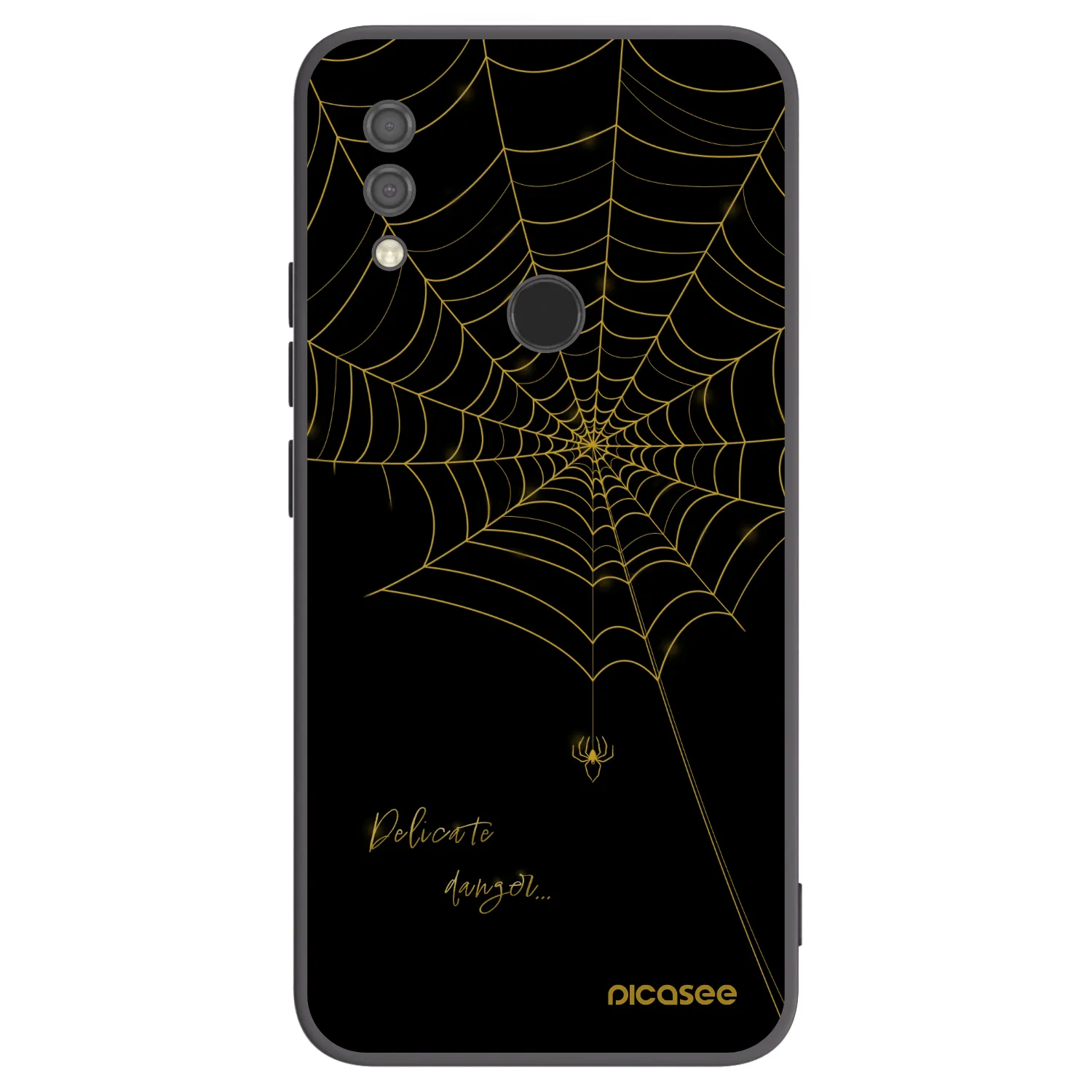 Picasee silikonowe czarne etui na Xiaomi Redmi 7 - Delicate danger