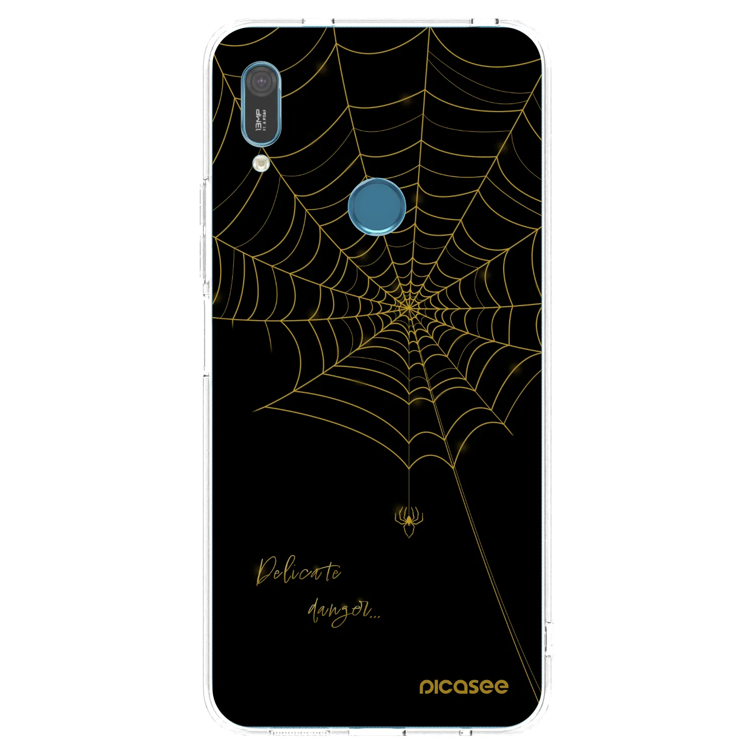 Picasee silikonowe przeźroczyste etui na Huawei Y6 2019 - Delicate danger